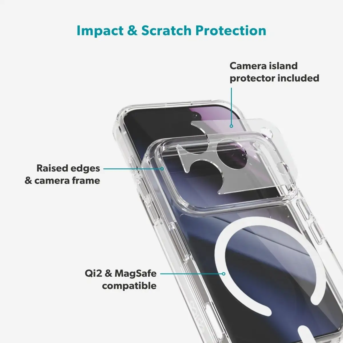 epico Mag+ Hero iPhone 17 és 18 Pro tok - átlátszó