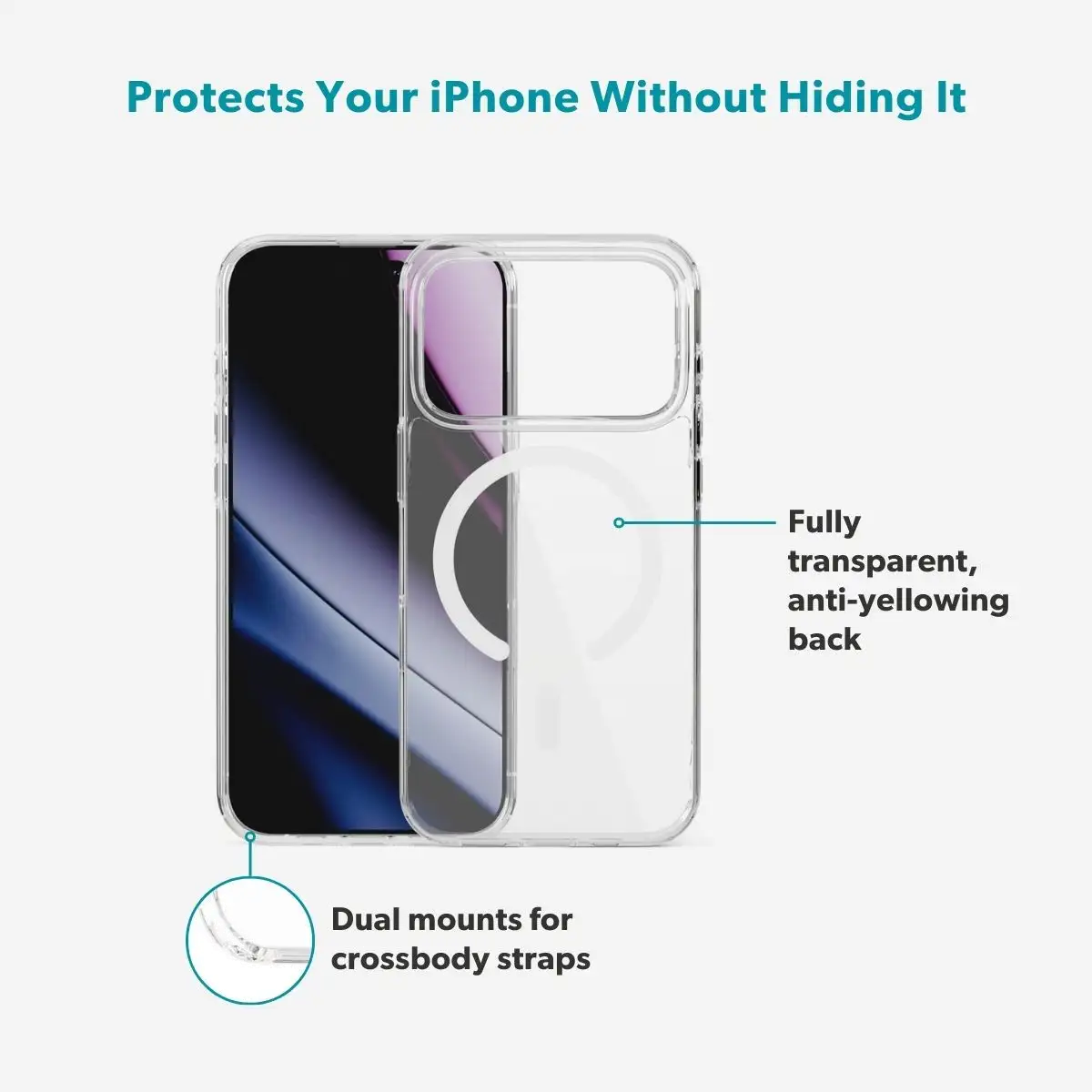 epico Mag+ Hero iPhone 17 és 18 Pro tok - átlátszó
