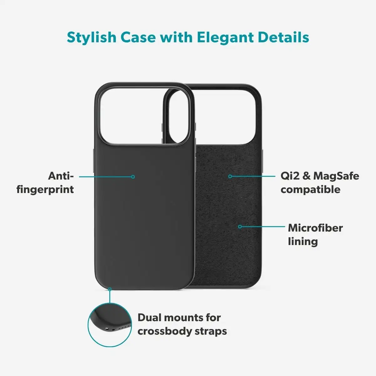 epico Mag+ Silicone Pro iPhone 17 és 18 Pro Max tok - fekete