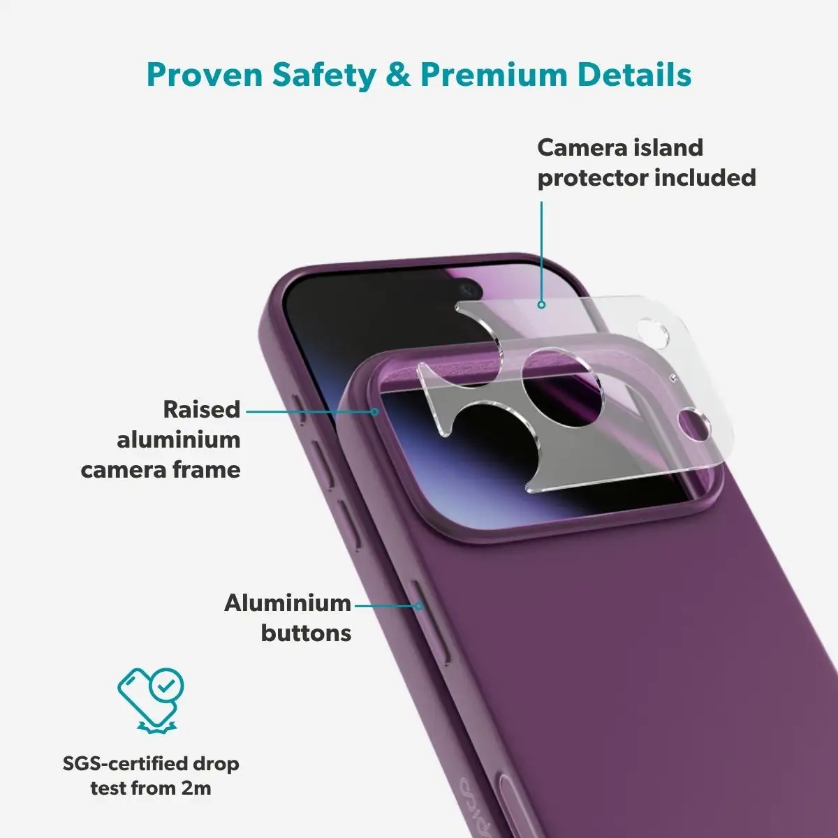 epico Mag+ Silicone Pro iPhone 18 Pro Max tok - sötétlila