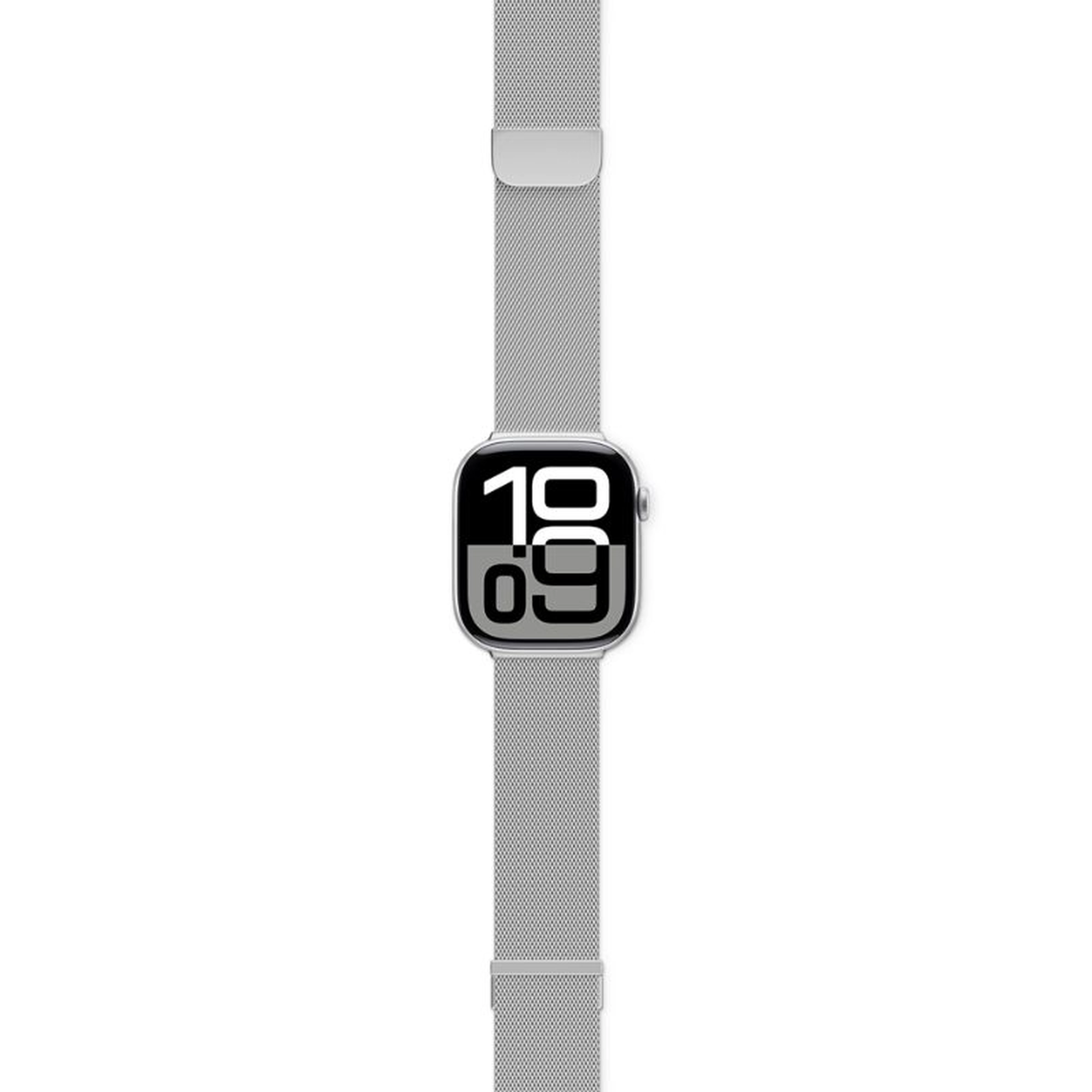epico Milanese+ fém milánói Apple Watch szíj 38/40/41/42mm - ezüst