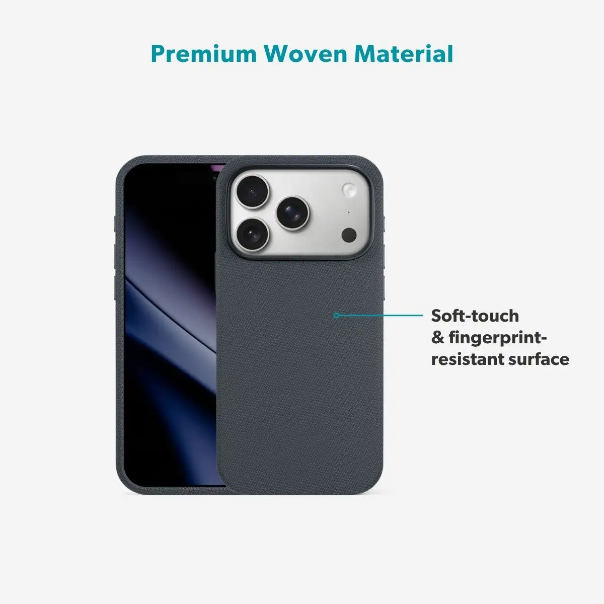 epico SolidWoven Pro Mag+ iPhone 17 és 18 Pro tok - fekete
