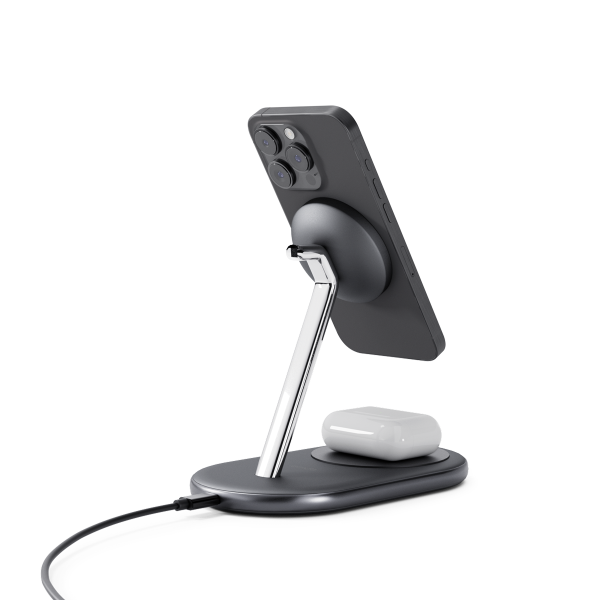 epico Ultrabase EX40 Qi2 2in1 MagSafe vezeték nélküli töltő fali adapterrel és USB-C kábellel - fekete