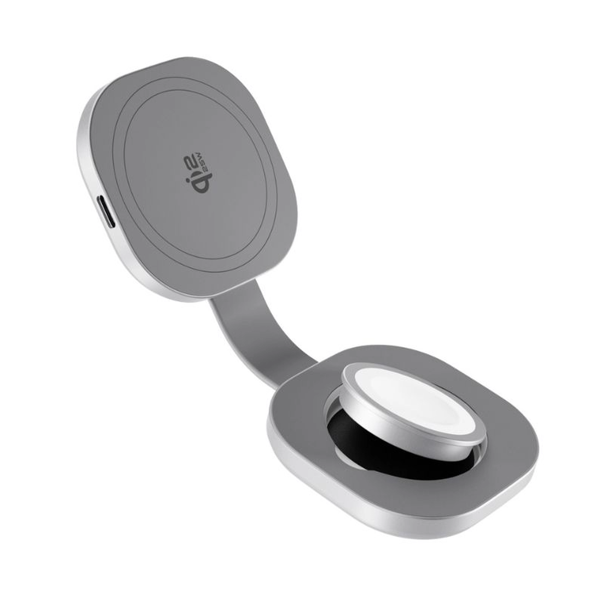 epico UltraBase Qi2 25W 2in1 összecsukható MagSafe töltő - ezüst