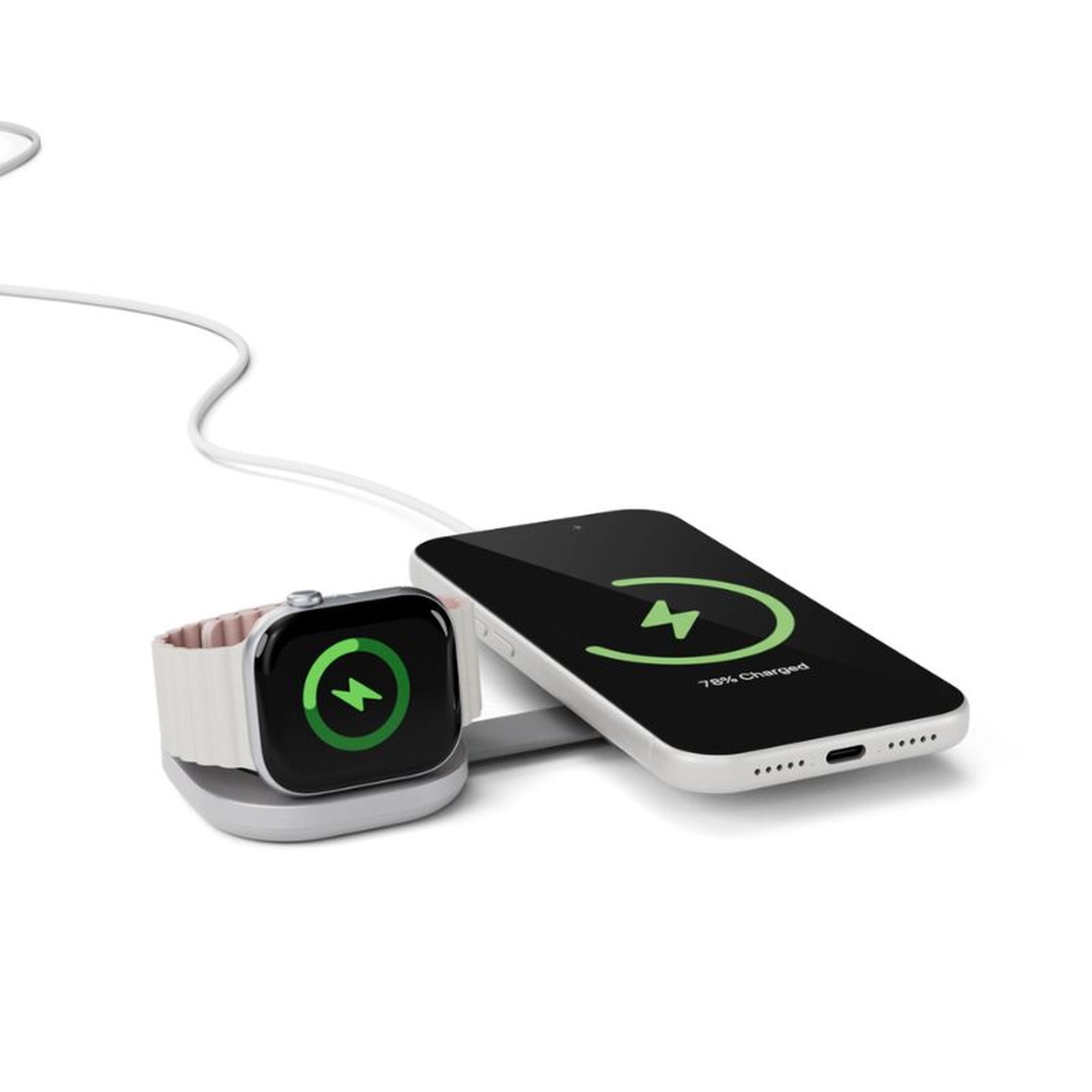 epico UltraBase Qi2 25W 2in1 összecsukható MagSafe töltő - ezüst