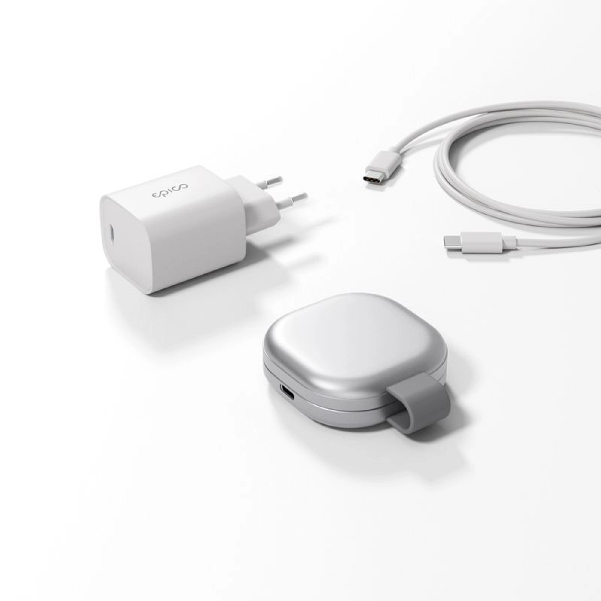 epico UltraBase Qi2 25W 2in1 összecsukható MagSafe töltő - ezüst