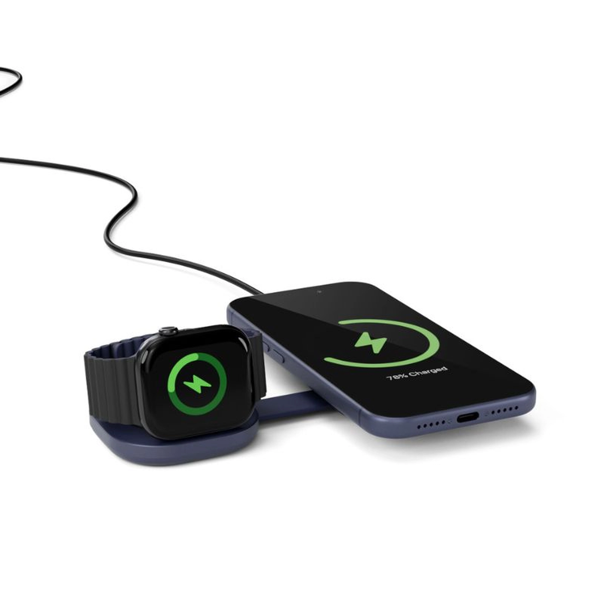 epico UltraBase Qi2 25W 2in1 összecsukható MagSafe töltő - mélykék
