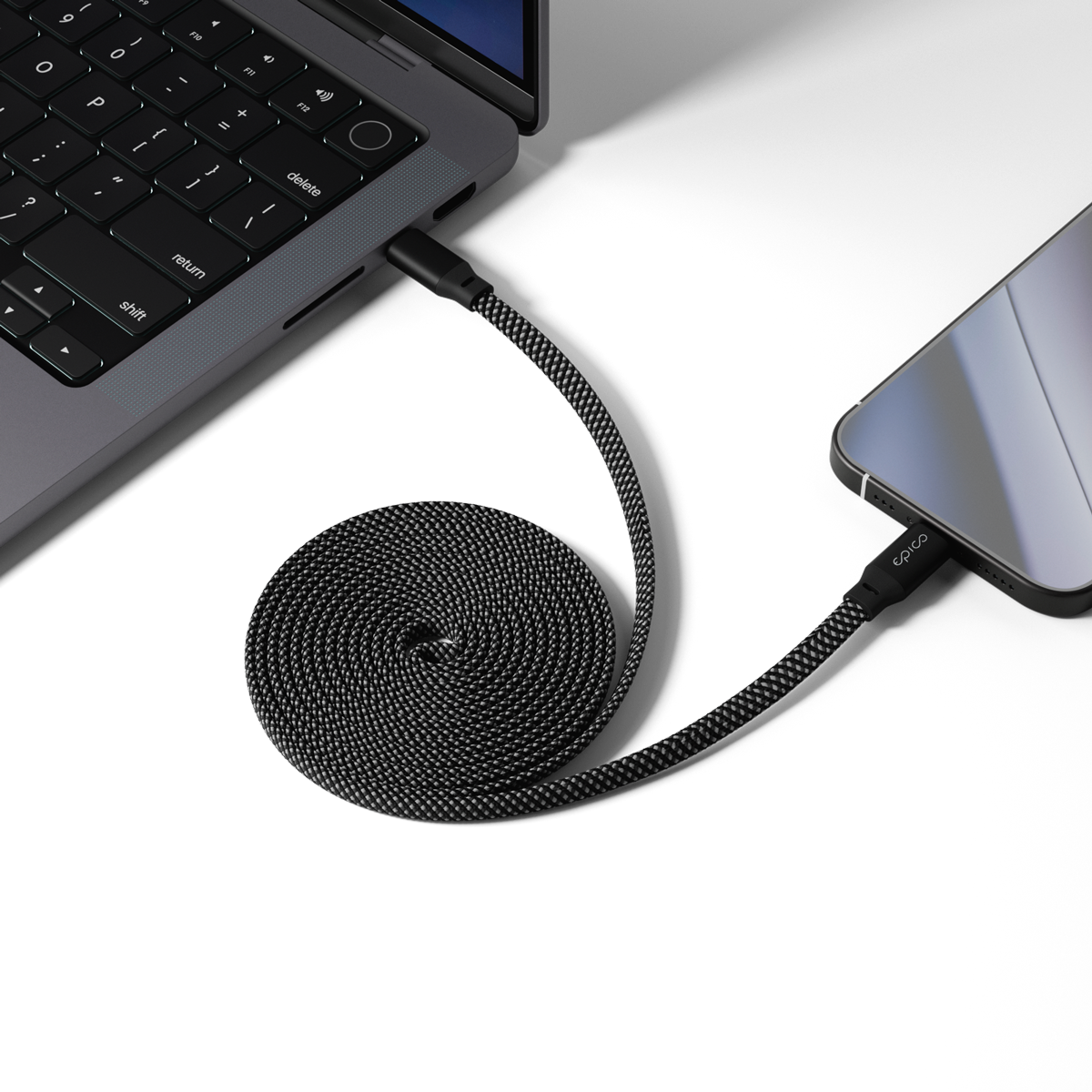 epico Ultralink 240W 1.5m mágneses USB-C kábel - fekete