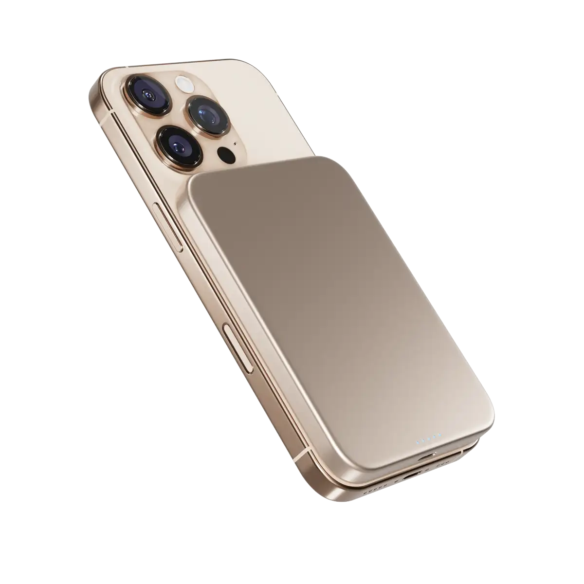epico UltraPack Qi2 Slim alumínium MagSafe powerbank 5000 mAh - sivatagi titán