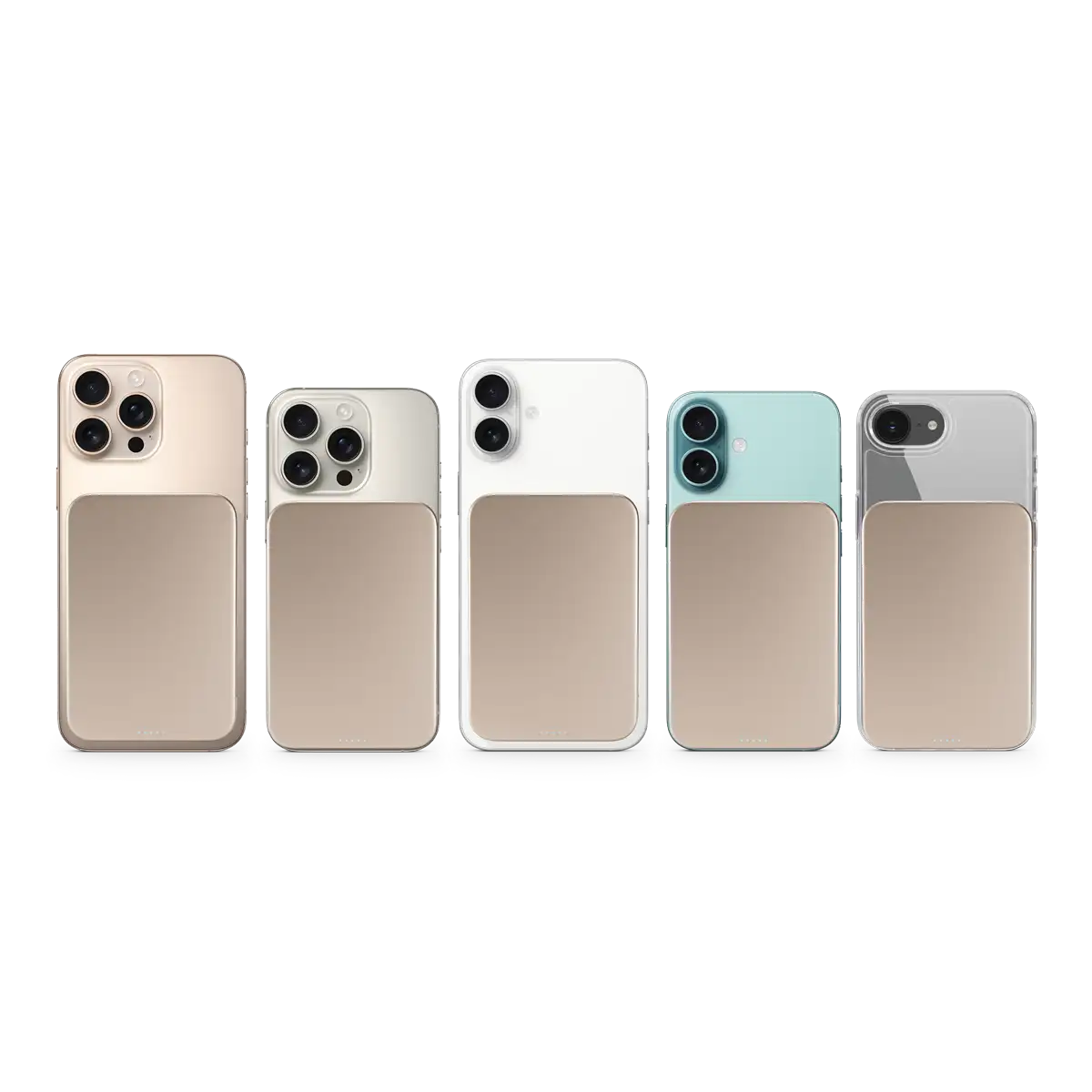 epico UltraPack Qi2 Slim alumínium MagSafe powerbank 5000 mAh - sivatagi titán
