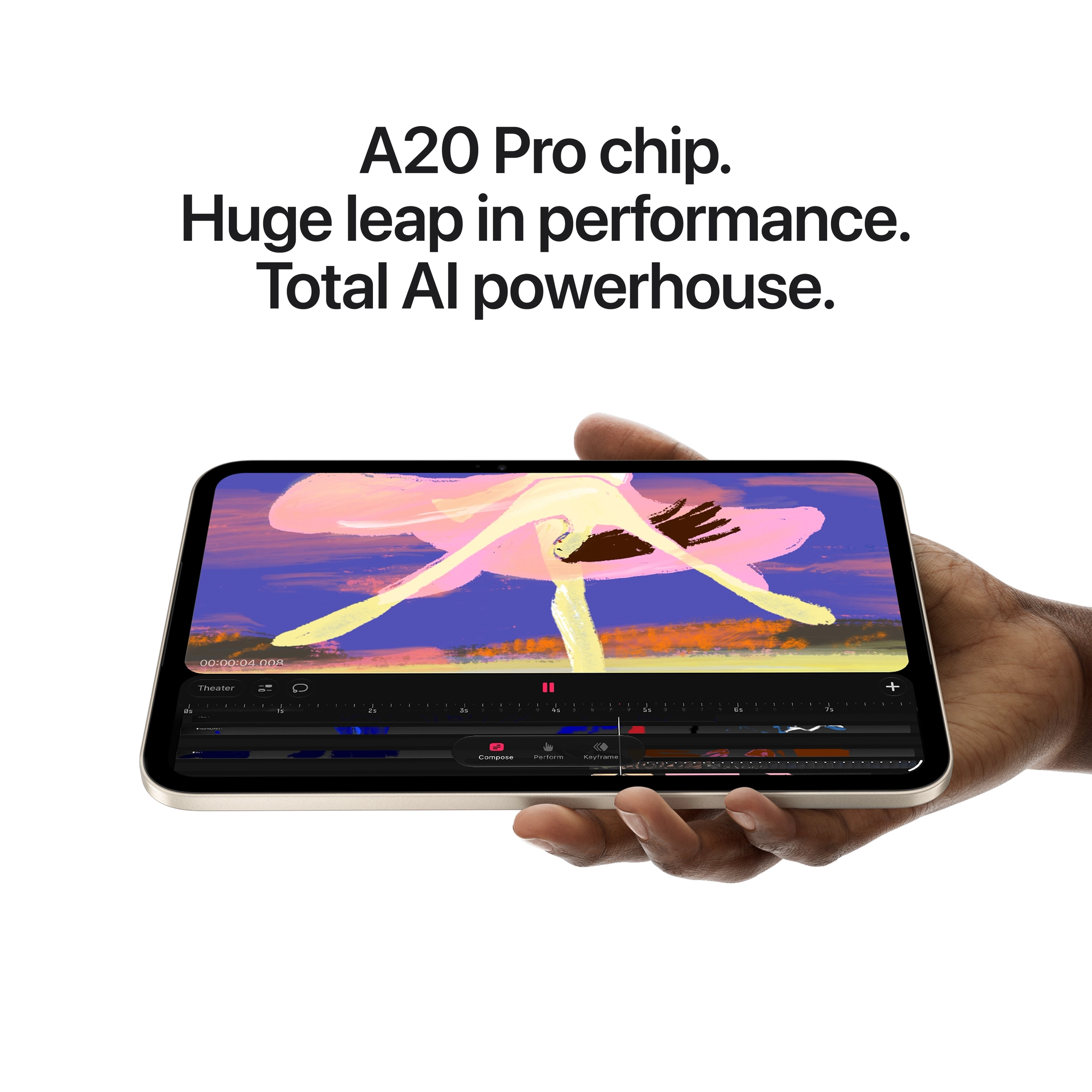 iPad mini (A20 Pro)  Wi-Fi + Cellular 128GB - éjfekete