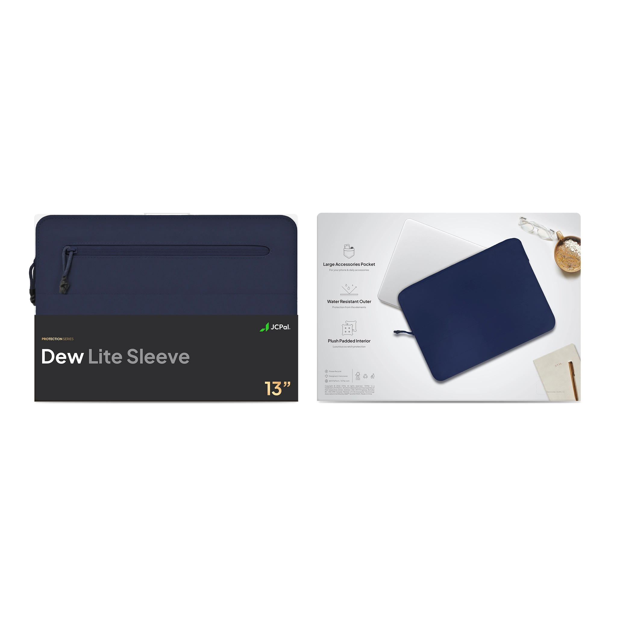 JCPal Dew MacBook Neo 13" táska - indigo