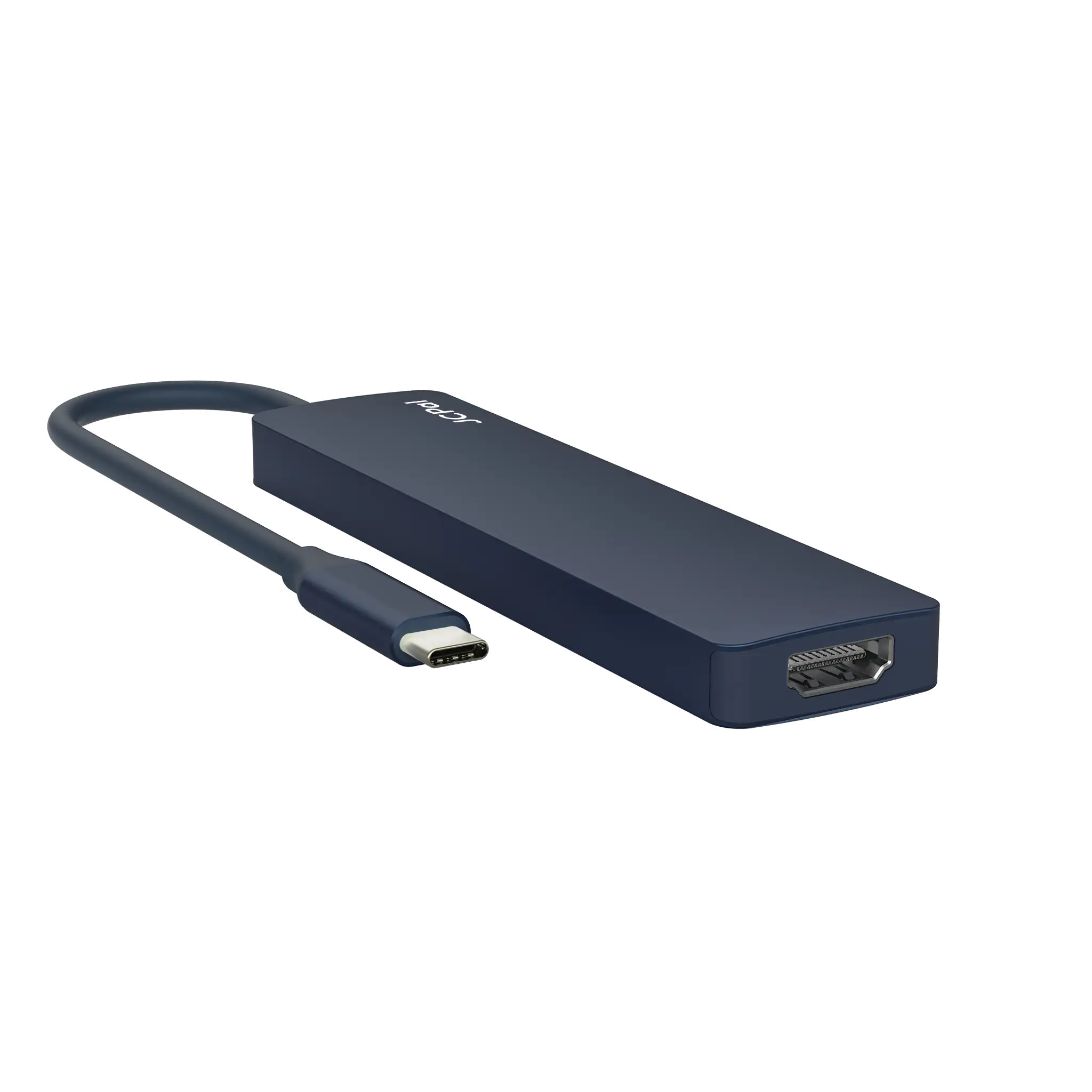 JCPal Linx USB-C 7in1 Hub (2xUSB3.0, USB C3.1, HDMI/60Hz, SD/TF3.0, PD100W) - indigo
