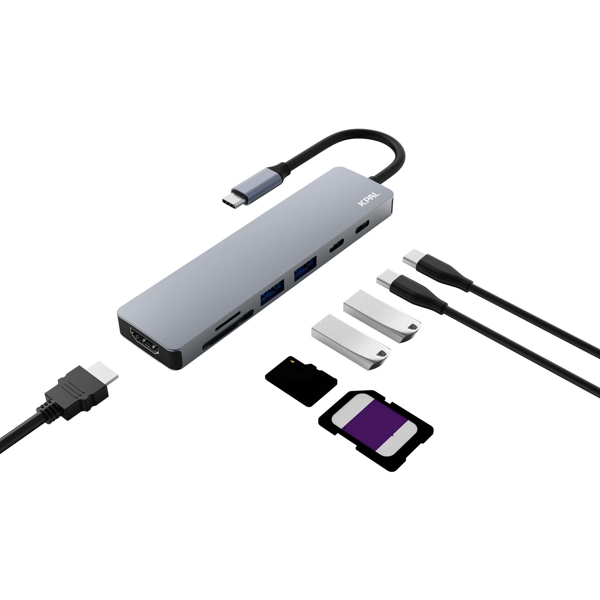 JCPal Linx USB-C 7in1 Hub
