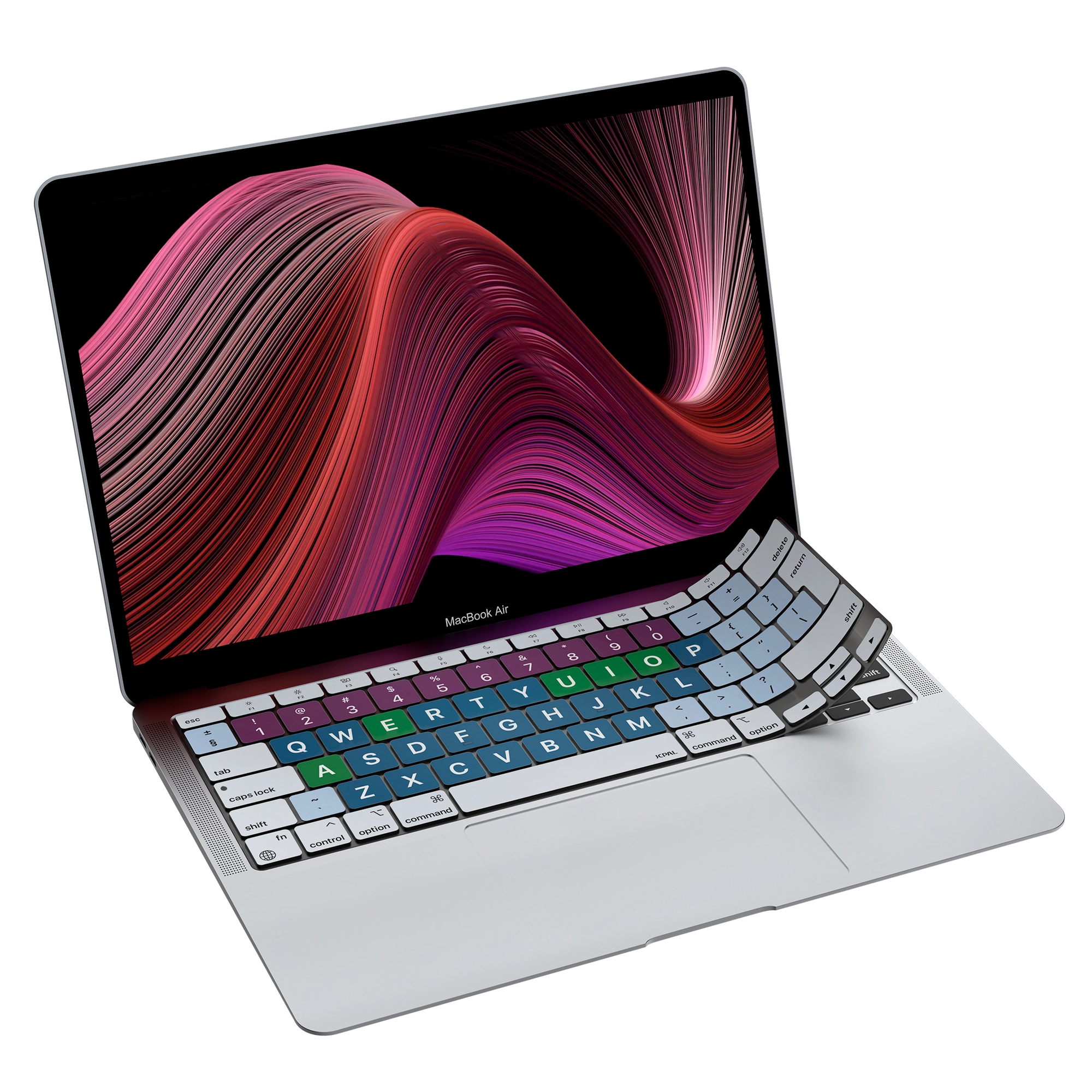 JCPal Verskin Inclusive nagybetűs billentyűzetvédő - MacBook Air 13" M1 (2020) - nemzetközi angol kiosztás