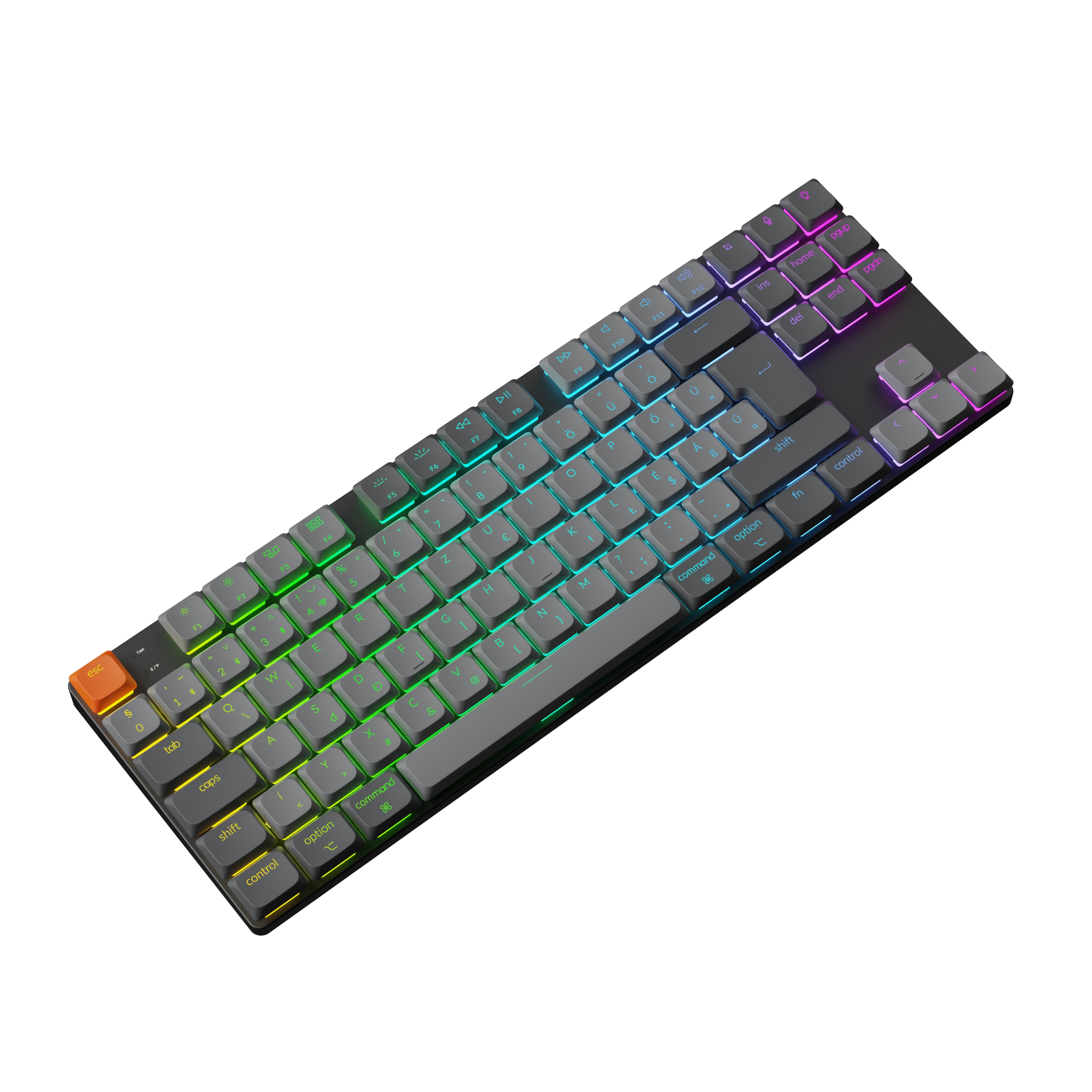 Keychron K1 Max vezeték nélküli magyar low-profile mechanikus billentyűzet - Gateron Red