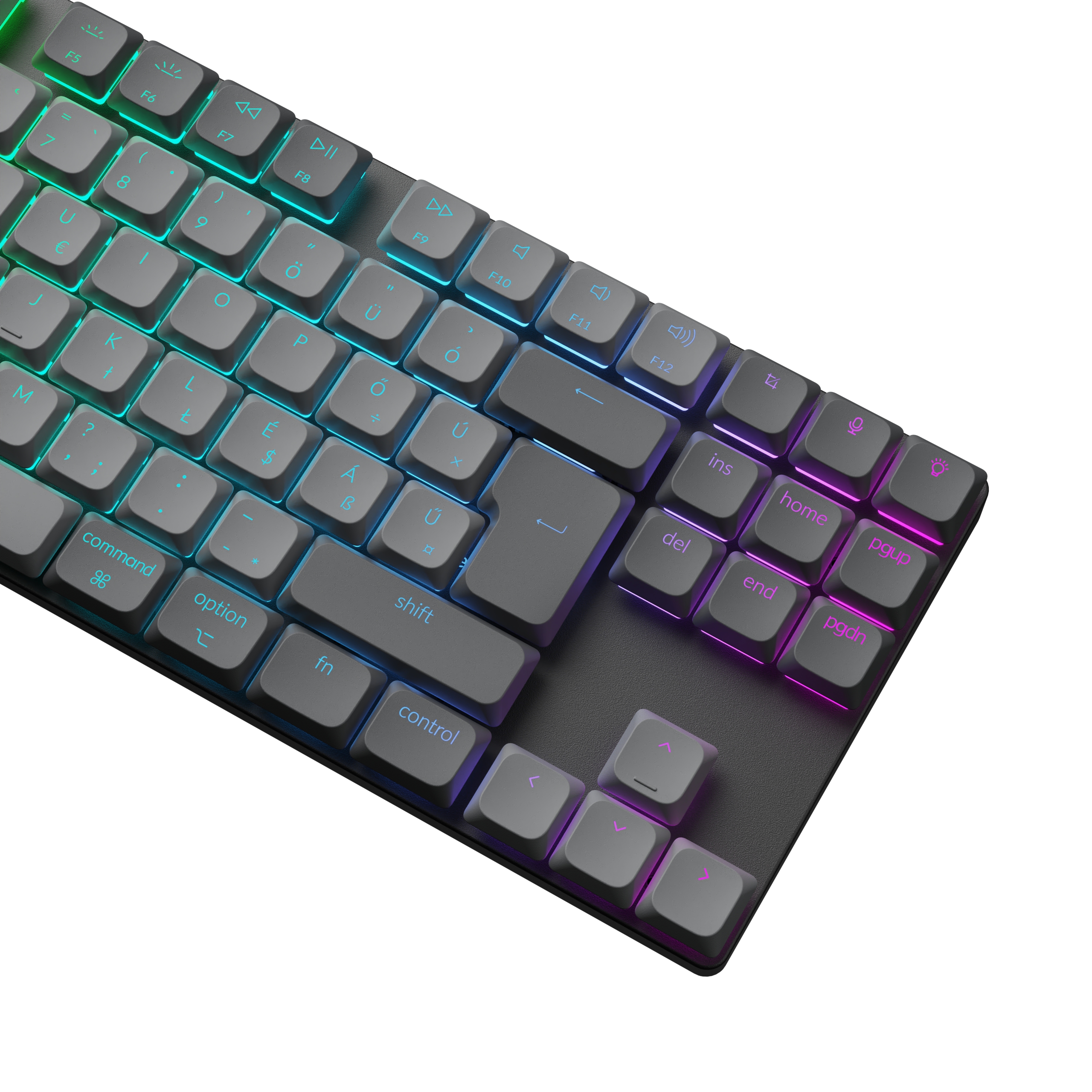 Keychron K1 Max vezeték nélküli magyar low-profile mechanikus billentyűzet - Gateron Red