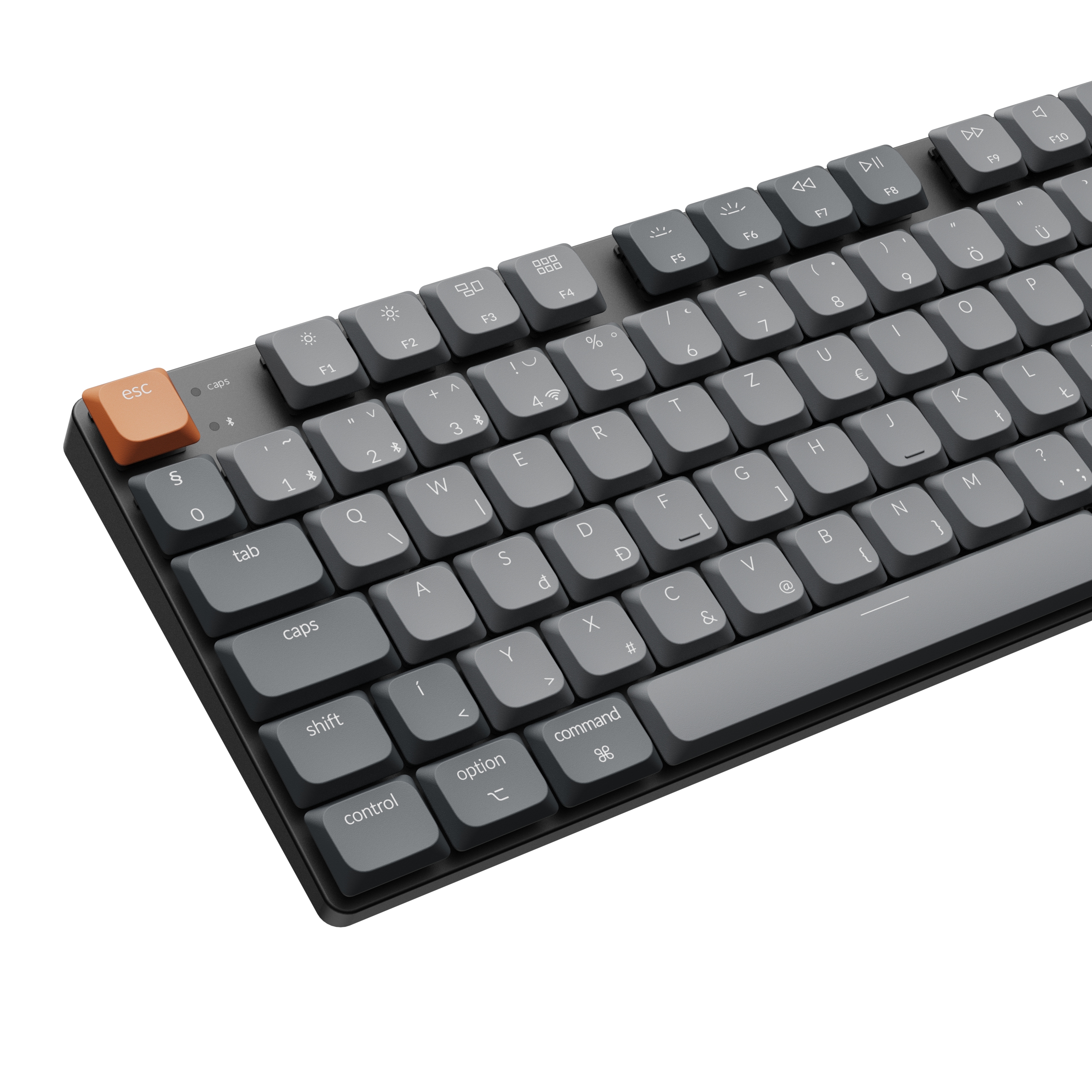 Keychron K5 Max vezeték nélküli magyar low profile mechanikus billentyűzet - mechanical 2.0 Red