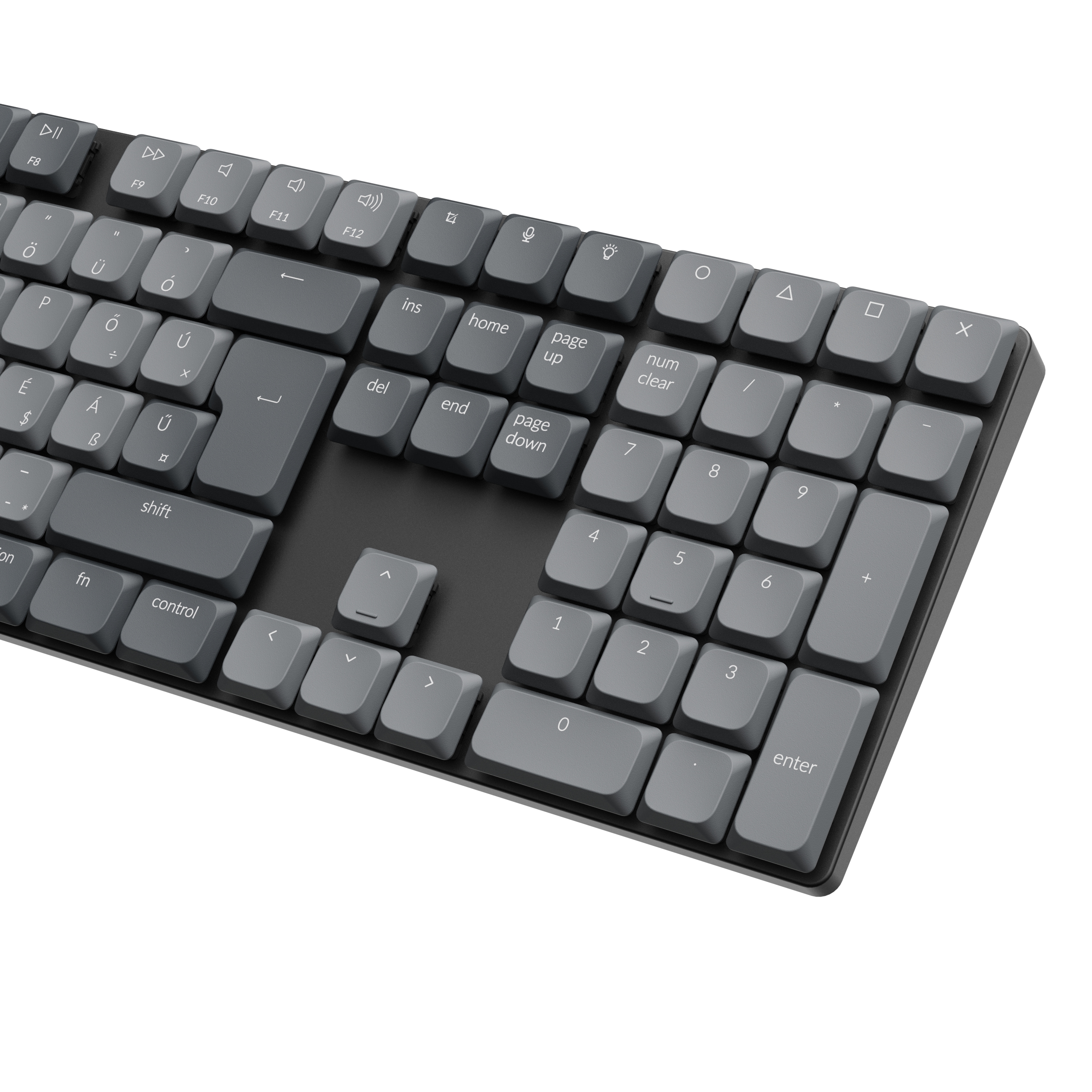 Keychron K5 Max vezeték nélküli magyar low profile mechanikus billentyűzet - mechanical 2.0 Red