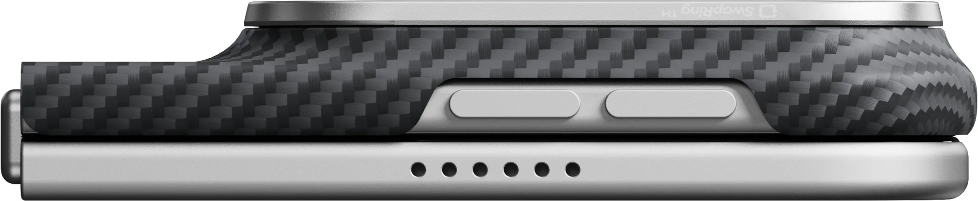 Pitaka Back Cover Edge iPhone Duo tok - fekete