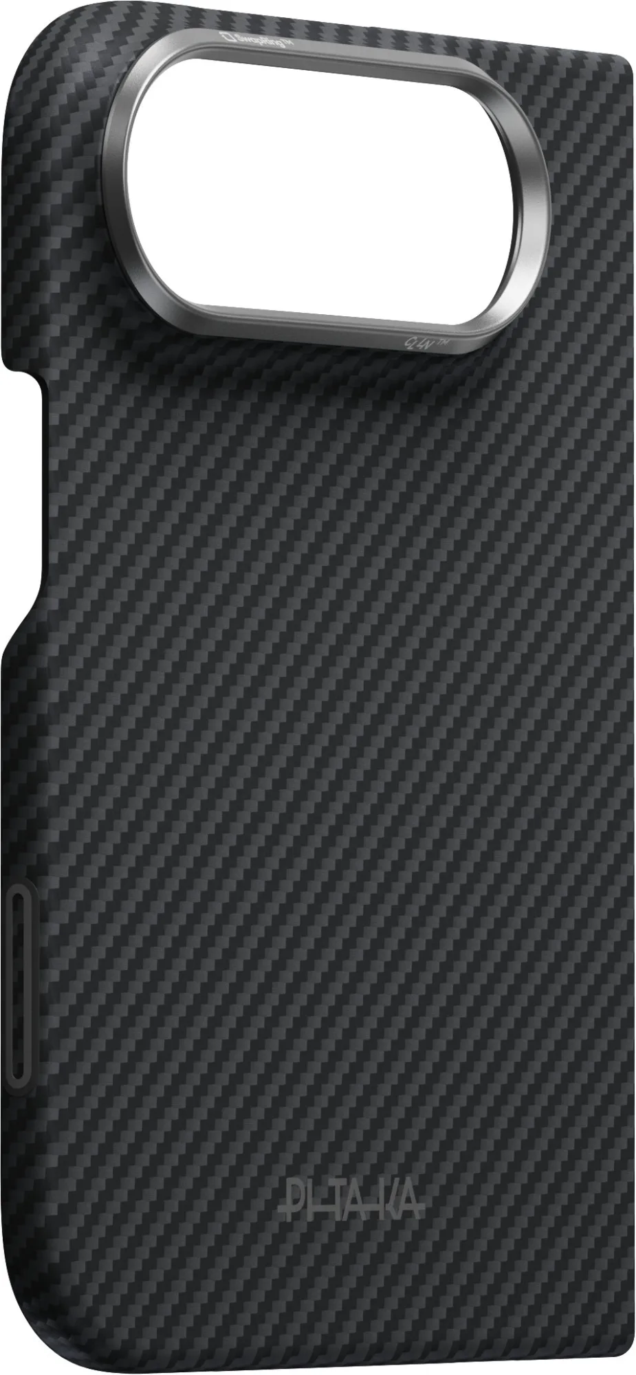 Pitaka Back Cover Edge iPhone Duo tok - fekete