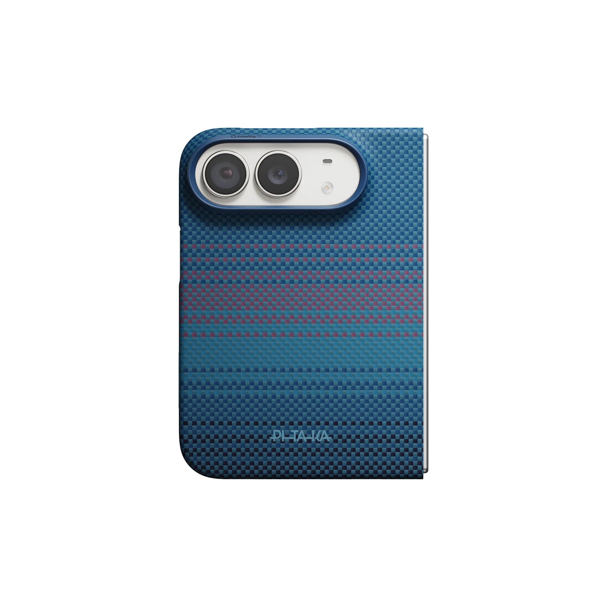 Pitaka Back Cover Edge iPhone Duo tok - kék