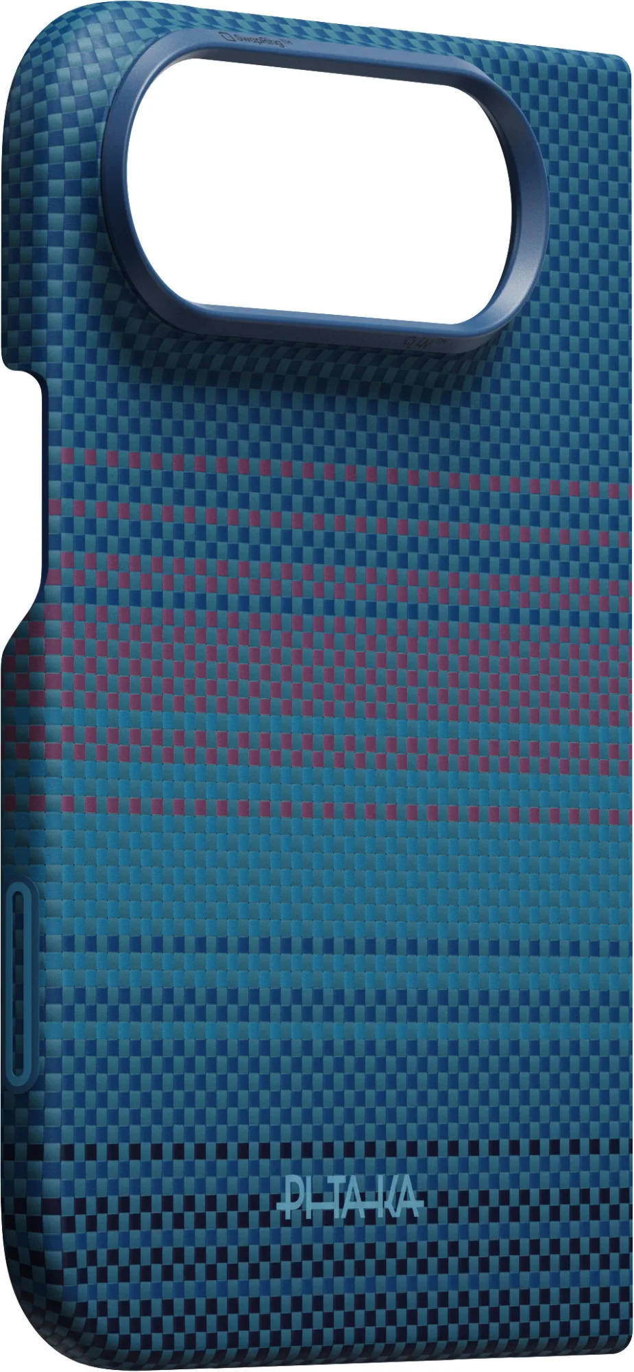 Pitaka Back Cover Edge iPhone Duo tok - kék