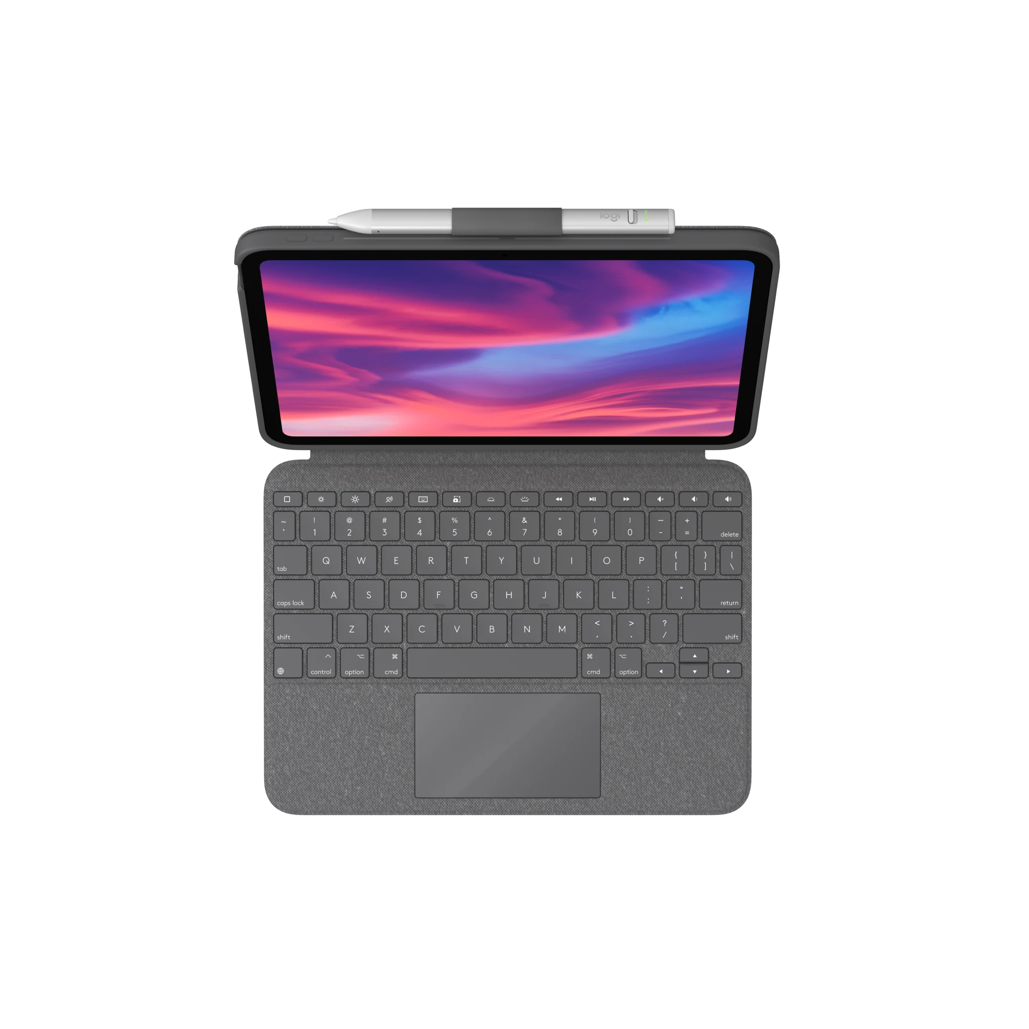 Logitech Combo Touch billentyűzet tok (iPad 10. gen / A16) - szürke
