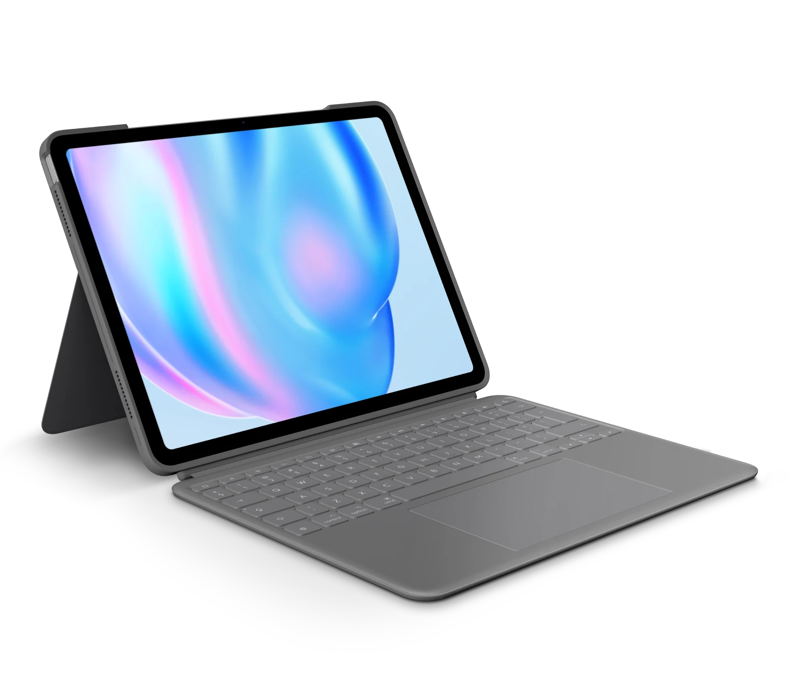 Logitech Combo Touch iPad Air 11" (M2, M3, M4) tok billentyűzettel - szürke - nemzetközi angol
