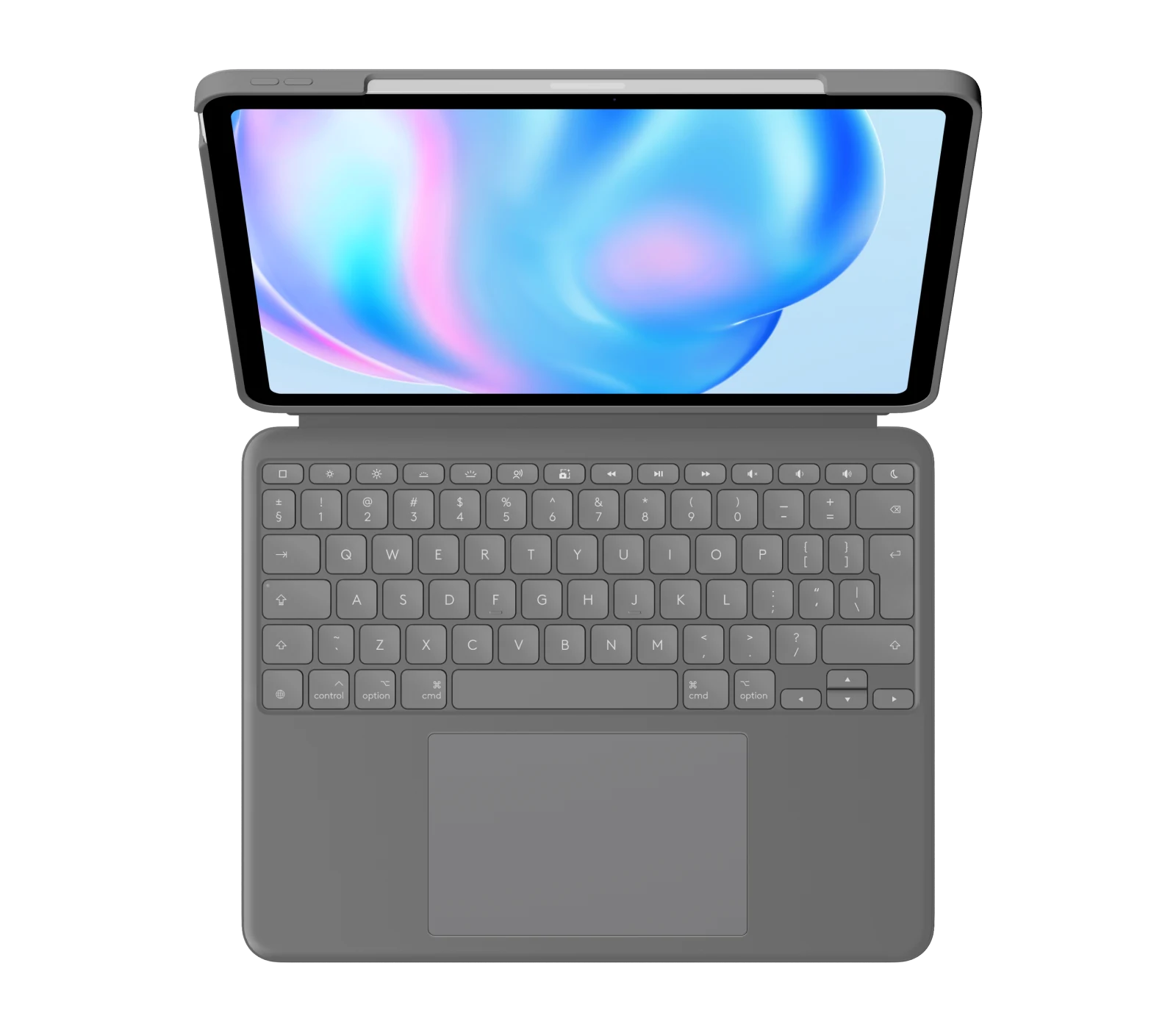 Logitech Combo Touch iPad Air 11" (M2, M3, M4) tok billentyűzettel - szürke - nemzetközi angol