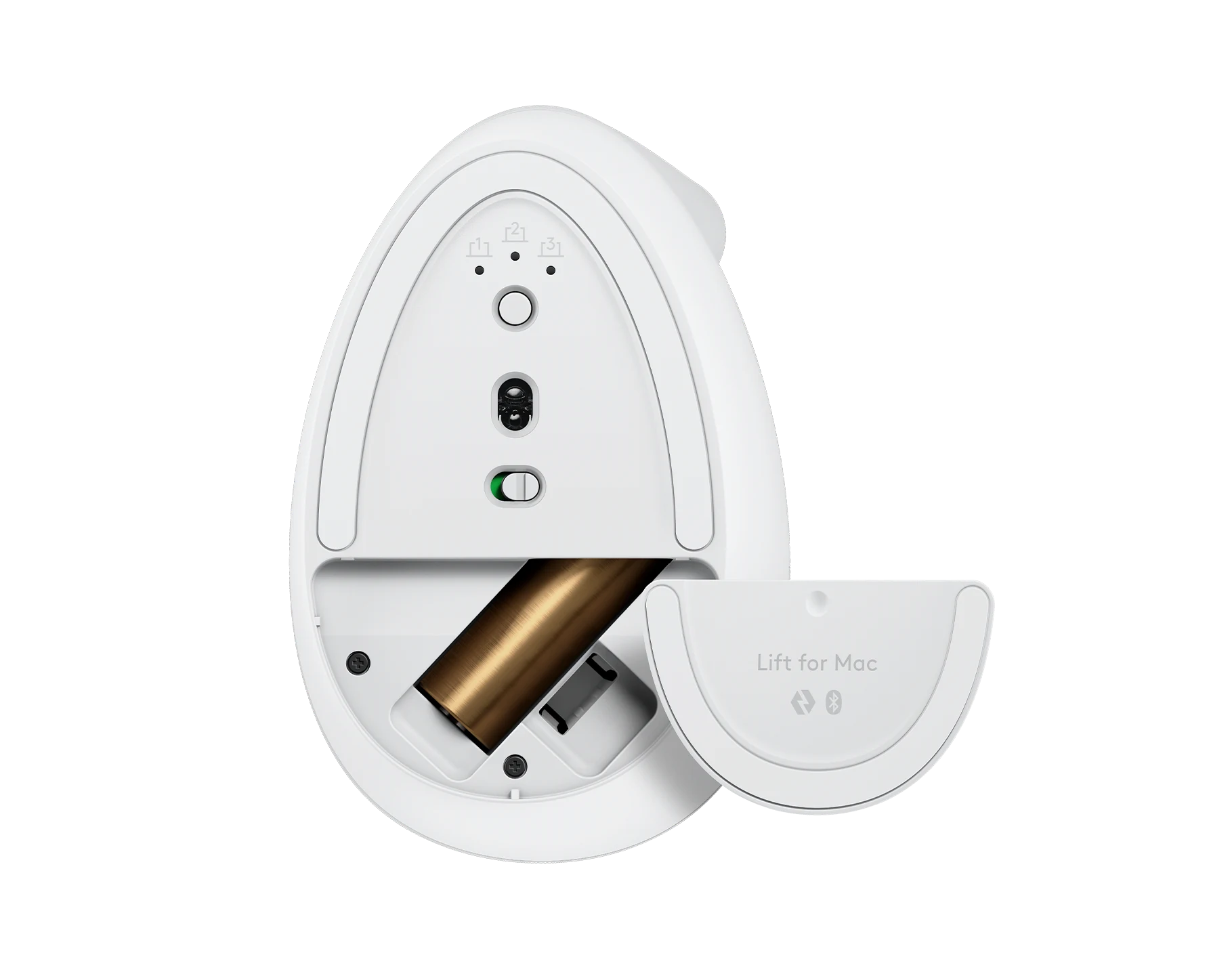 Logitech Lift for Mac vertikális ergonomikus egér - törtfehér/szürke