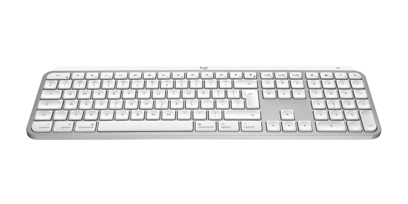 Logitech MX Keys S for Mac kompakt vezeték nélküli billentyűzet - világosszürke - nemzetközi angol