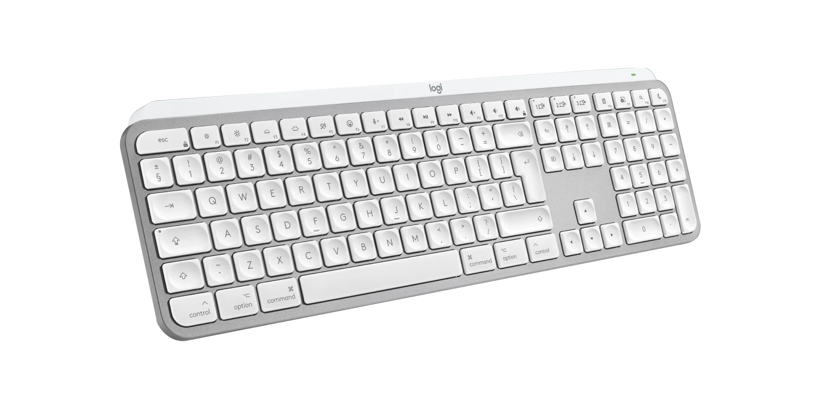 Logitech MX Keys S for Mac kompakt vezeték nélküli billentyűzet - világosszürke - nemzetközi angol