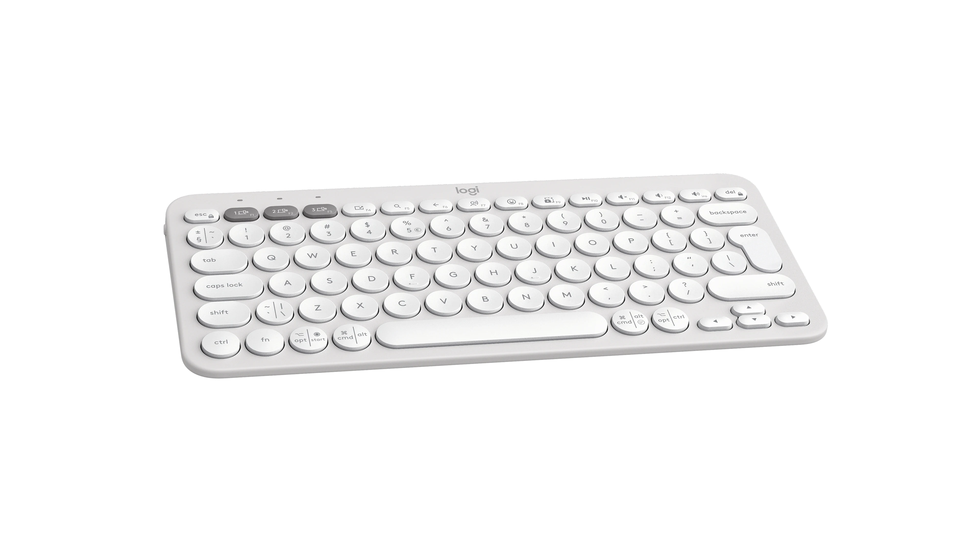 Logitech Pebble Keys 2 K380s Slim Bluetooth billentyűzet - fehér - nemzetközi angol
