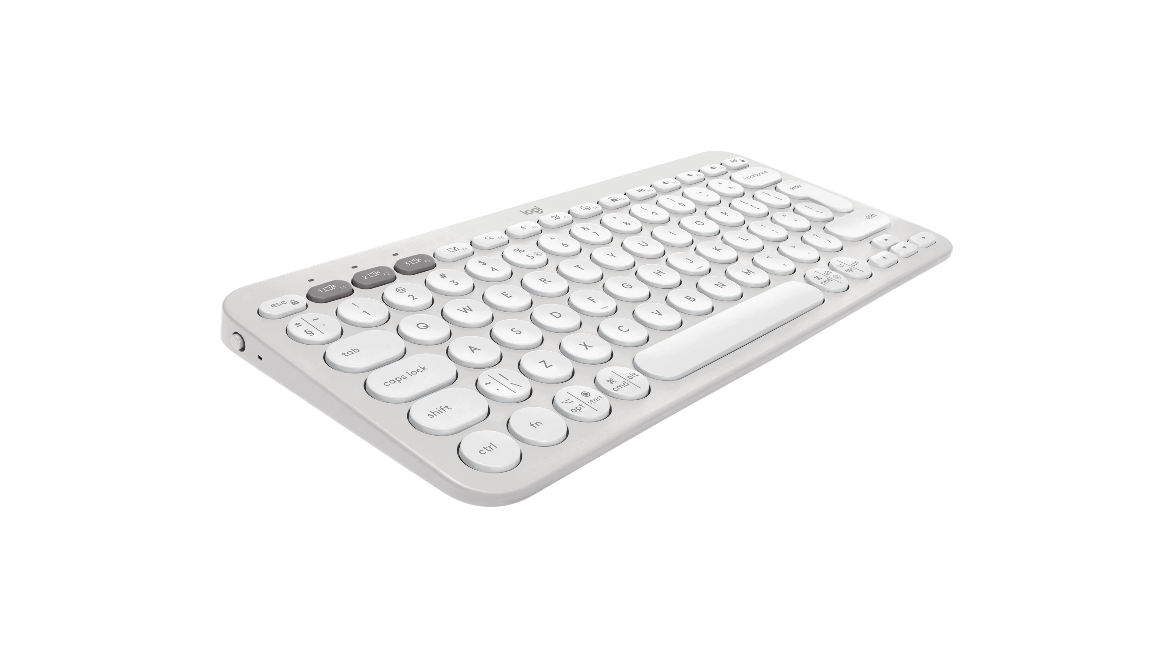 Logitech Pebble Keys 2 K380s Slim Bluetooth billentyűzet - fehér - nemzetközi angol