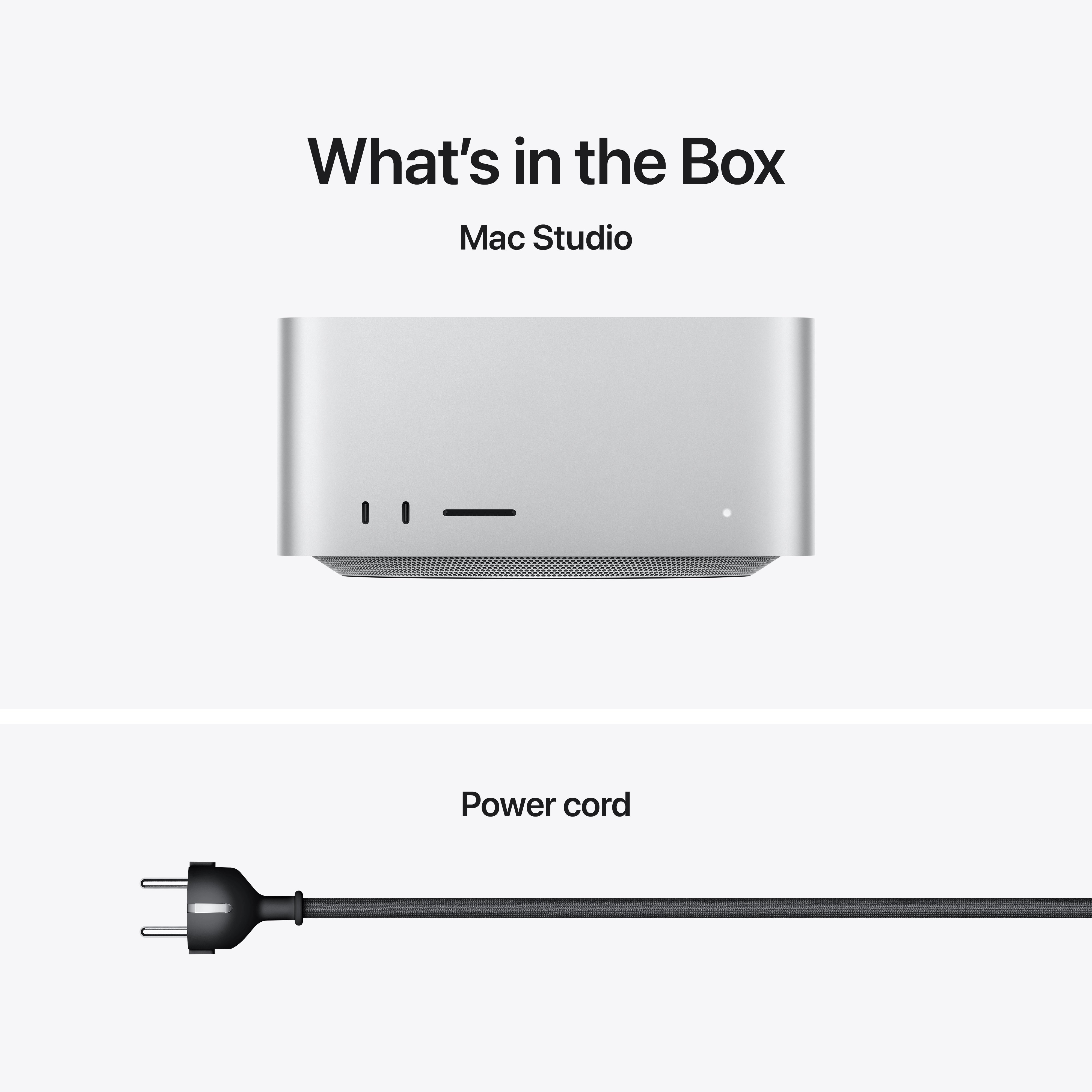 Mac Studio: M5 Max chip, 18 magos CPU, 32 magos GPU, 36GB RAM, 512GB SSD