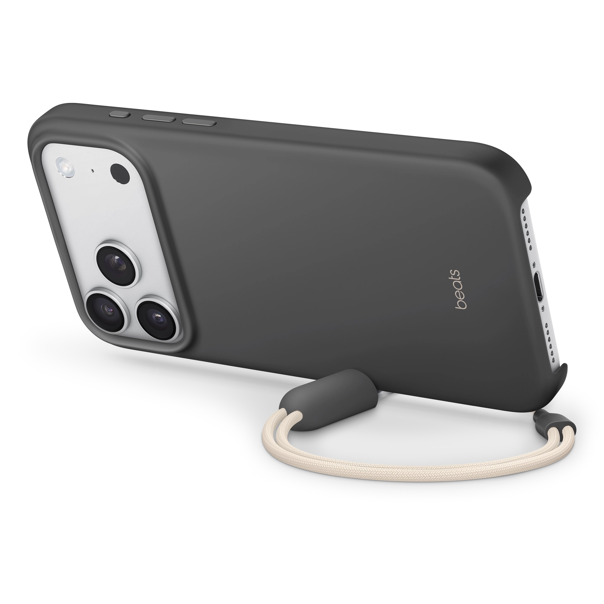MagSafe-rögzítésű, Kameravezérlő-kompatibilis Beats iPhone 17 Pro Max-tok támasszal – gránitszürke