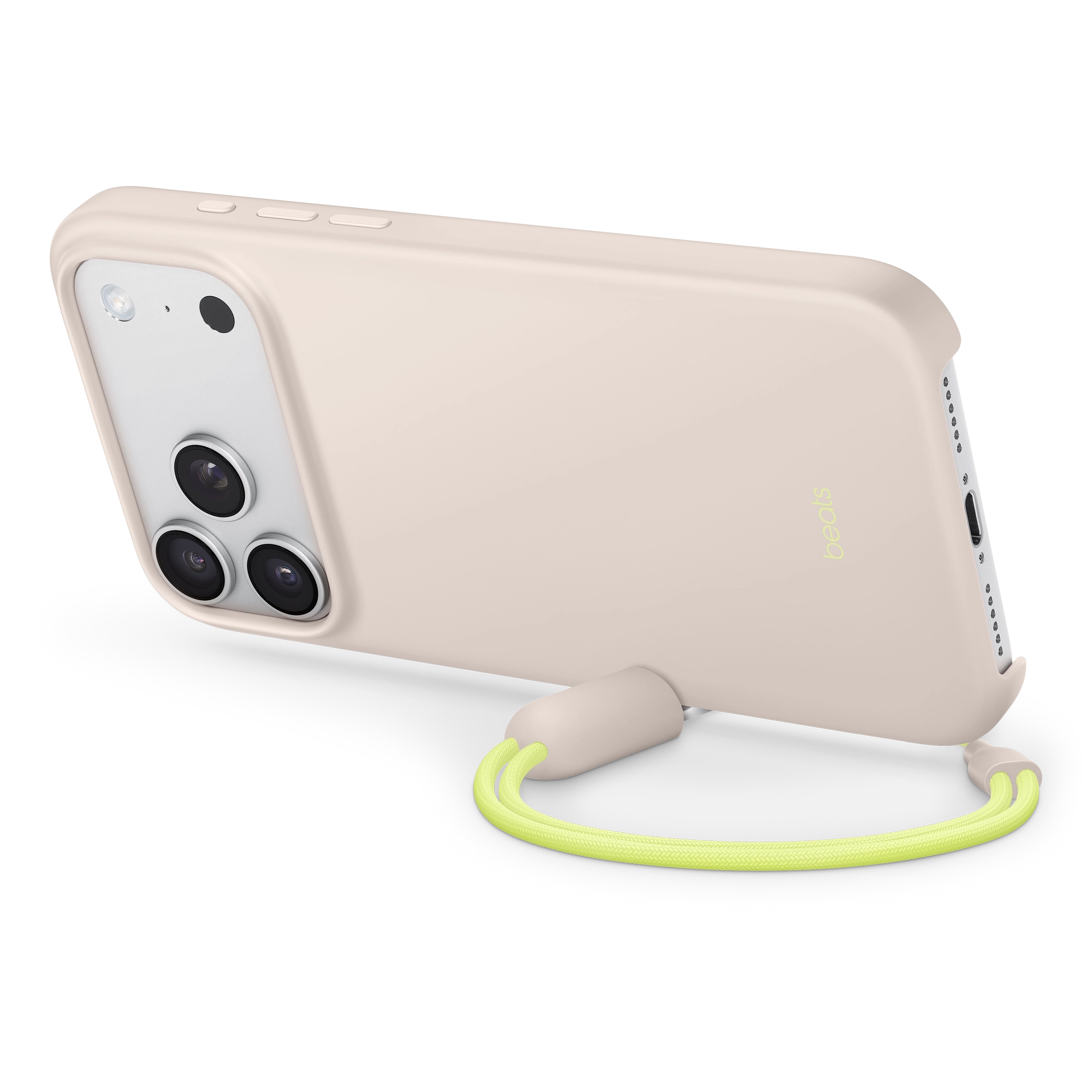 MagSafe-rögzítésű, Kameravezérlő-kompatibilis Beats iPhone 17 Pro Max-tok támasszal – mészkőszürke
