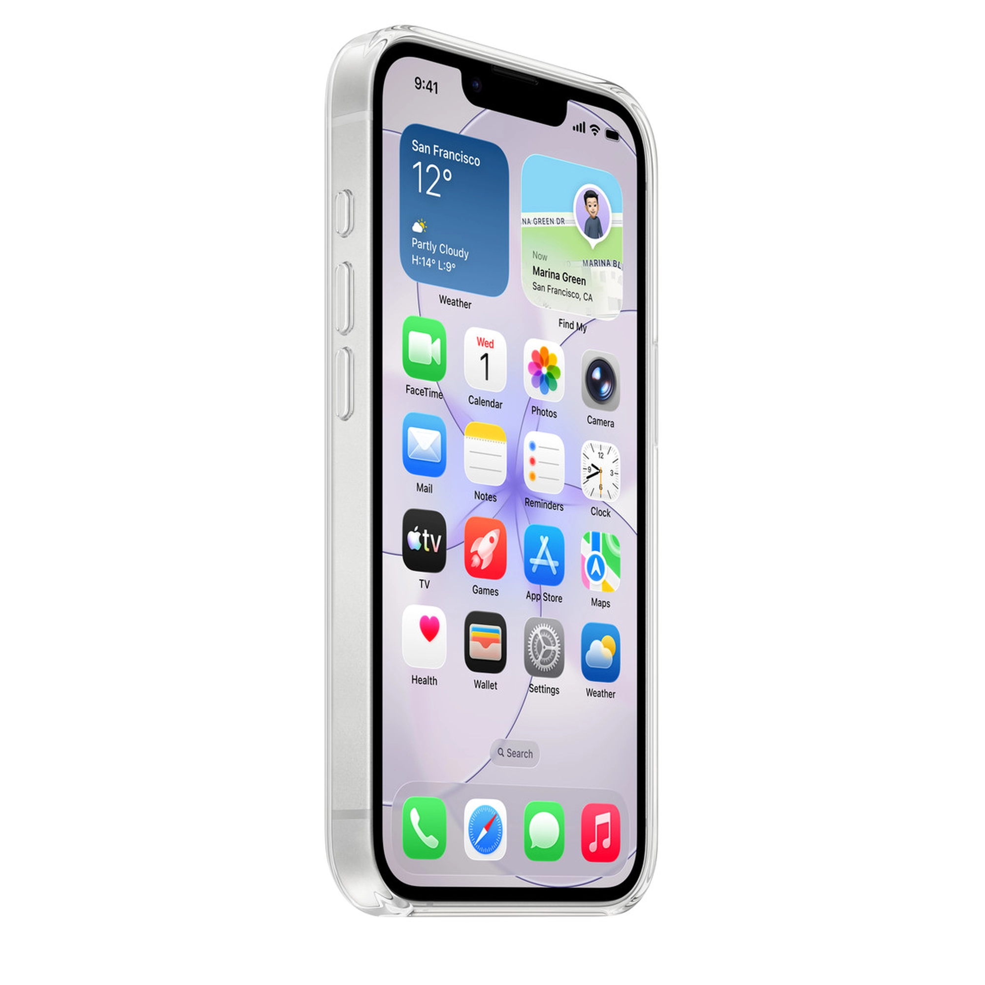 MagSafe-rögzítésű átlátszó iPhone 17e-tok