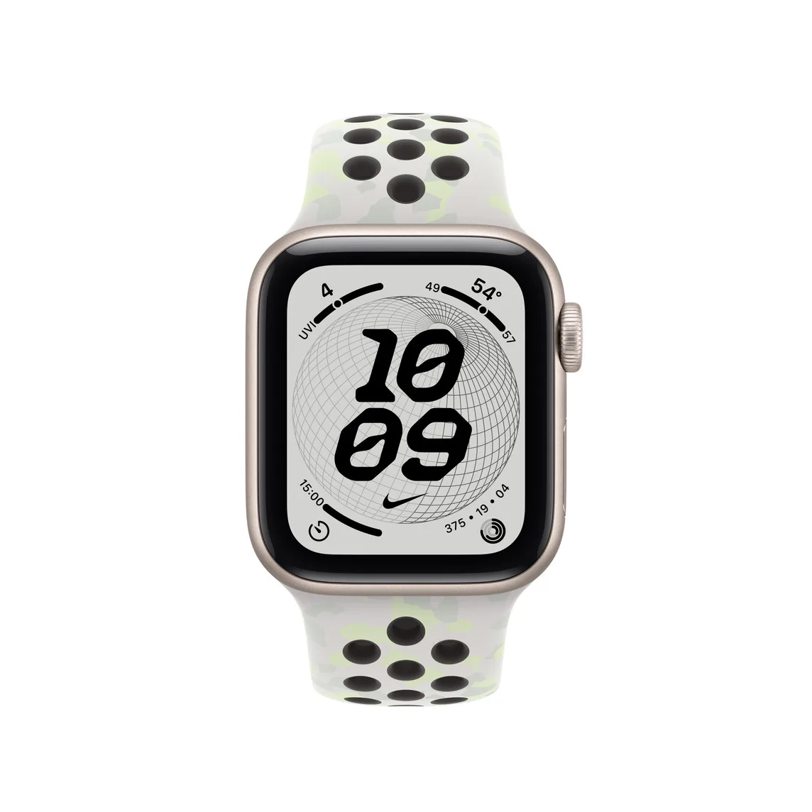 40 mm‑es klasszikus fehér Nike sportszíj – S/M