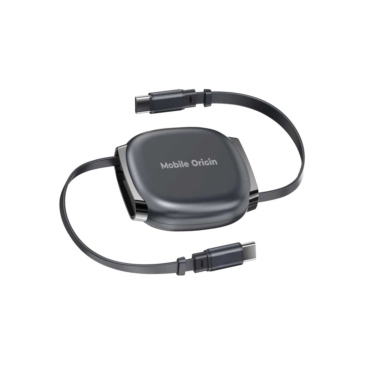 Mobile Origin CB7 100W visszahúzható USB-C - USB-C kábel - asztroszürke