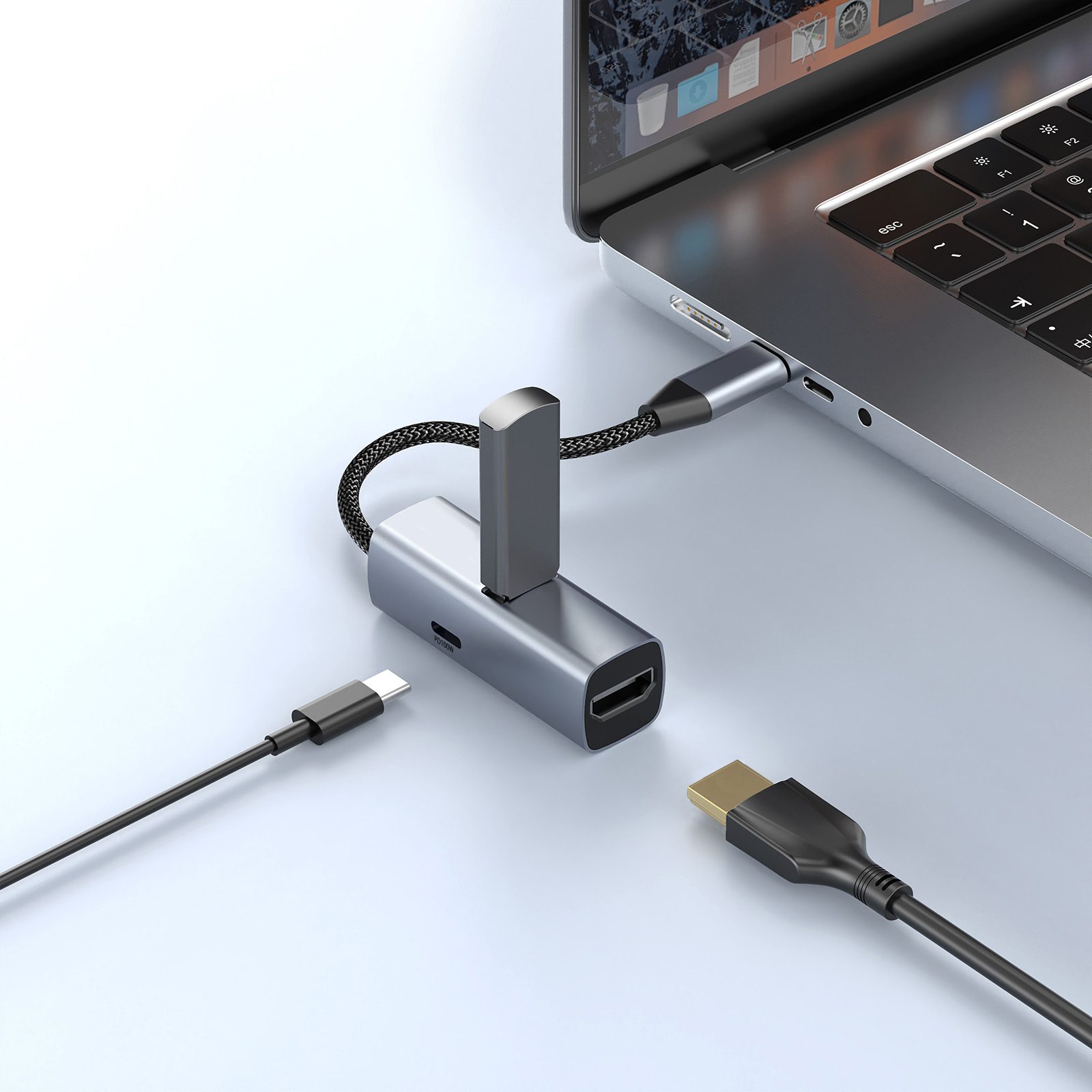 Mobile Origin 3in1 CompactHub (USB-A, USB-C, HDMI, USB-C Cable)