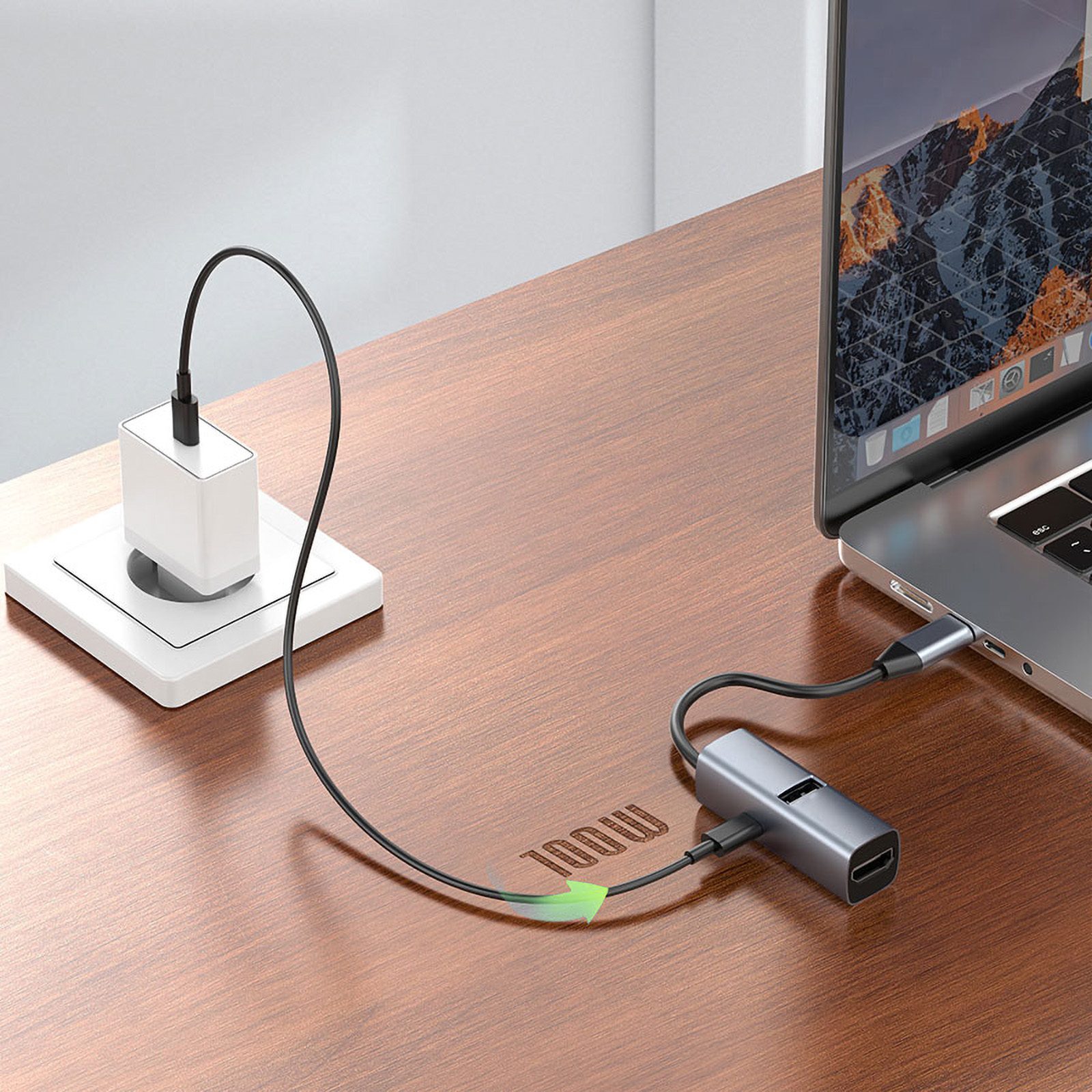 Mobile Origin 3in1 CompactHub (USB-A, USB-C, HDMI, USB-C Cable)