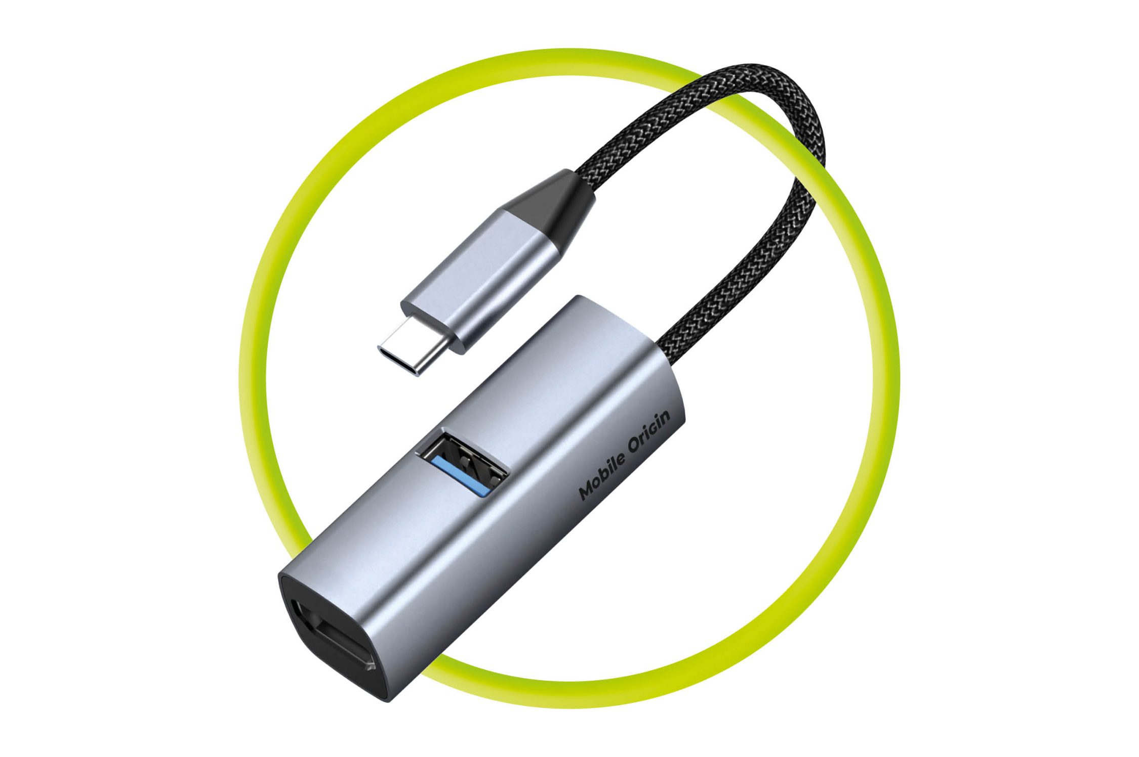 Mobile Origin 3in1 CompactHub (USB-A, USB-C, HDMI, USB-C Cable)