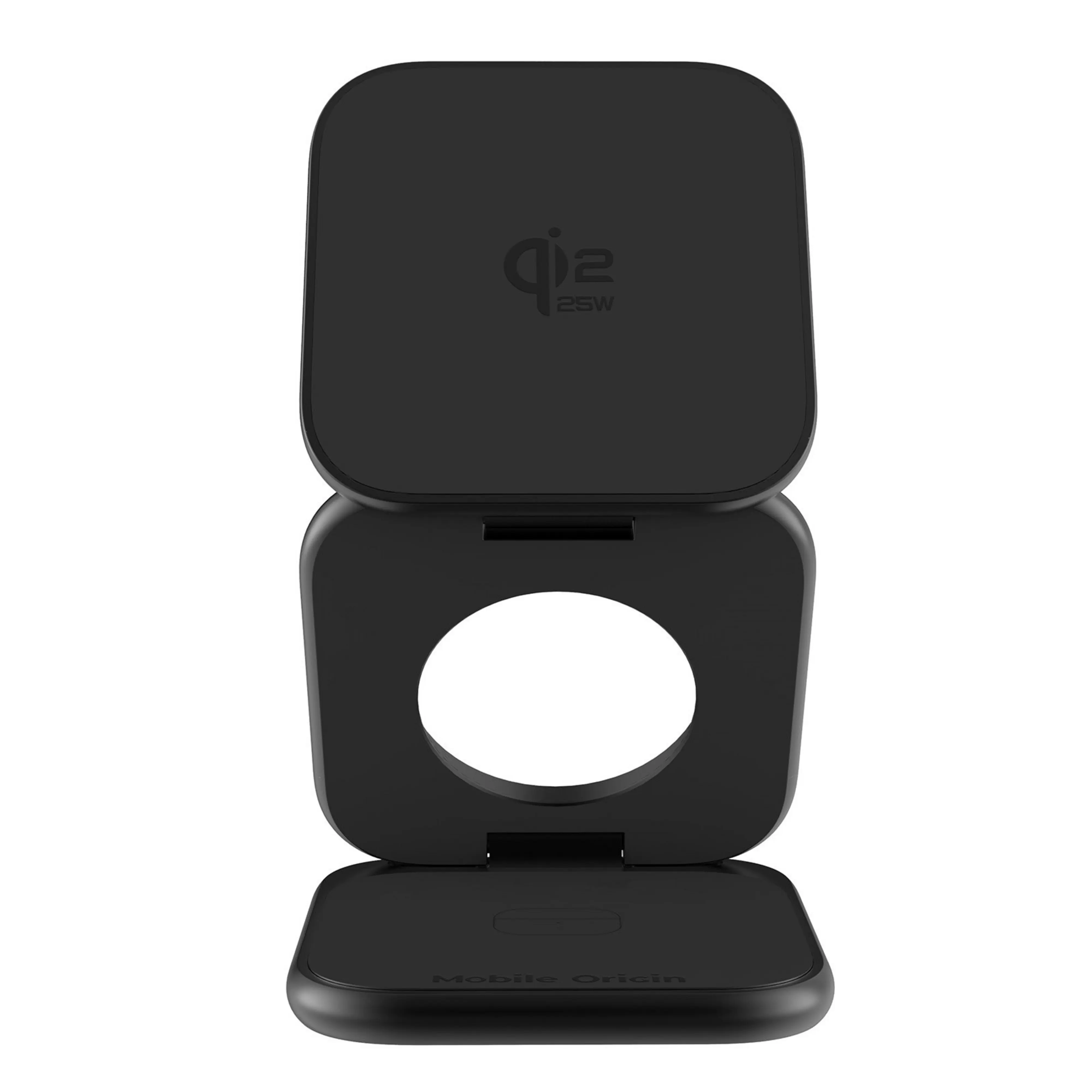 Mobile Origin 3in1 Qi2 25W összehajtható vezeték nélküli töltő - matt fekete