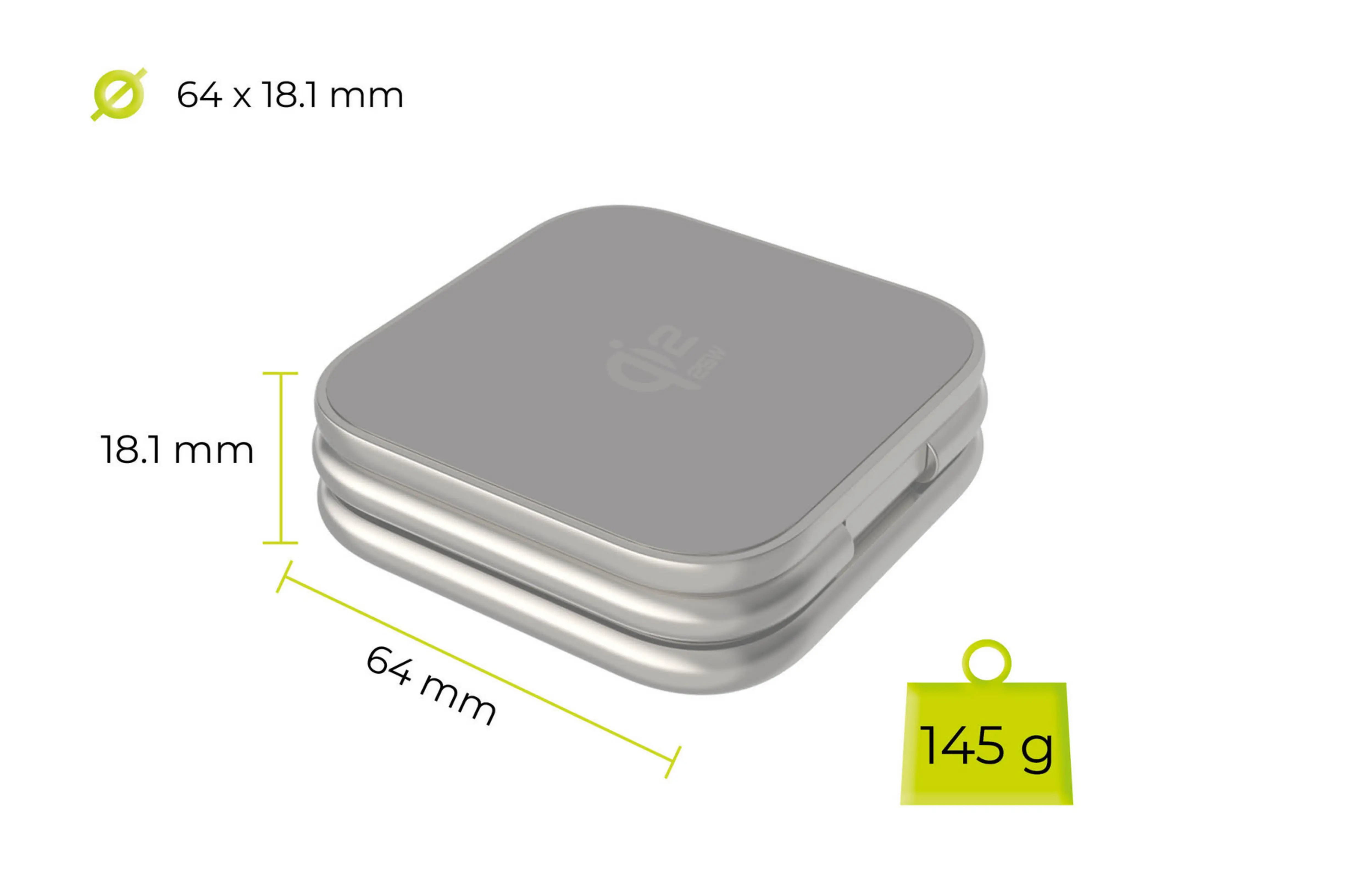 Mobile Origin 3in1 Qi2 25W összehajtható vezeték nélküli töltő - ezüst