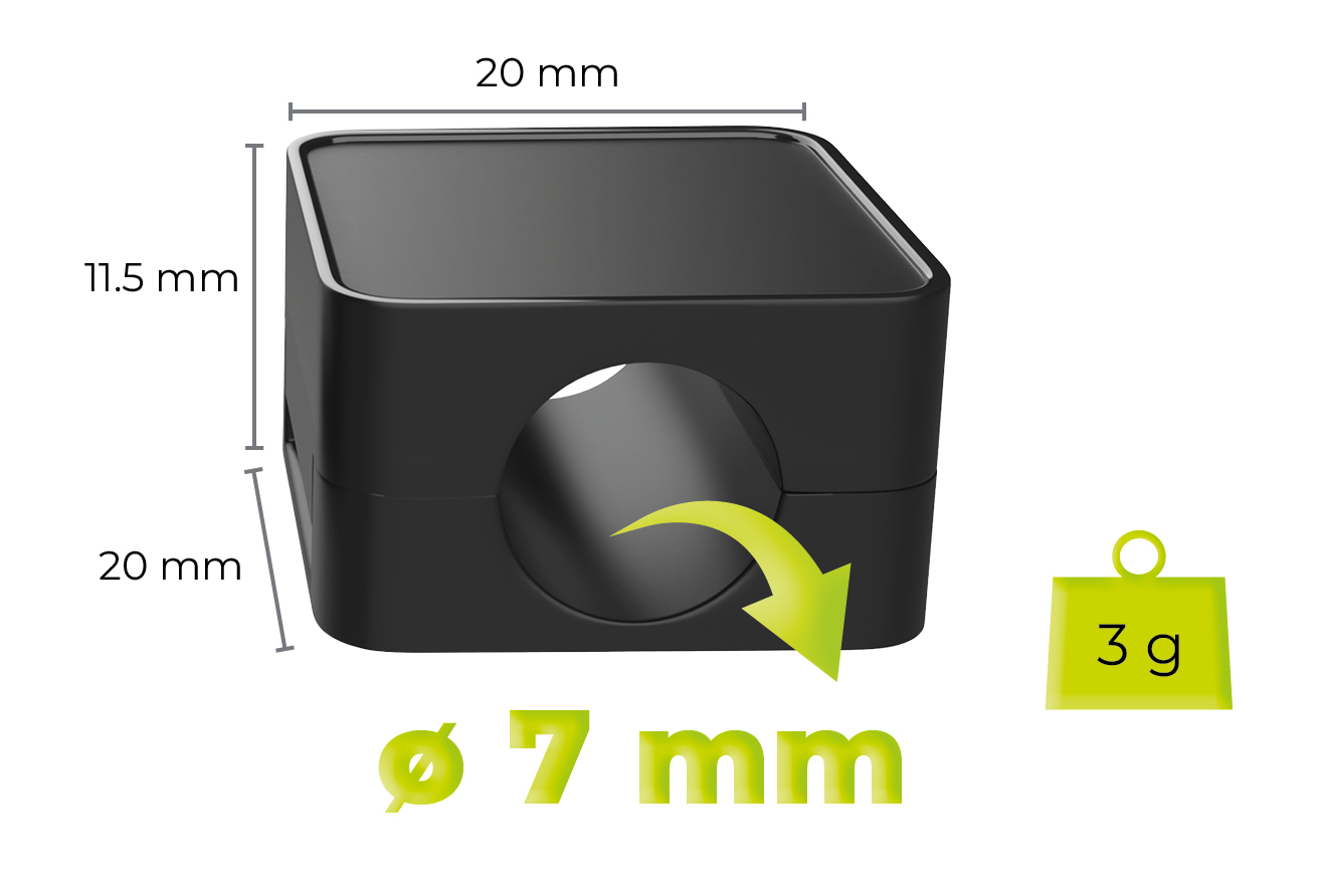 Mobile Origin CB8 kábelrendező tartó - fekete