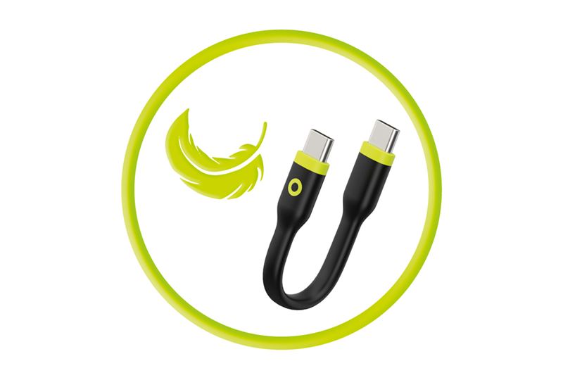 Mobile Origin kompakt USB-C - USB-C kábel - fekete