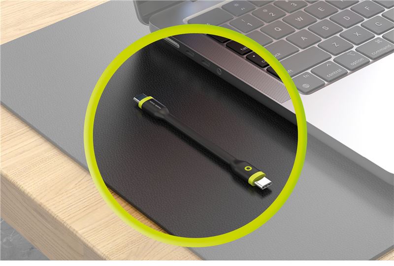 Mobile Origin kompakt USB-C - USB-C kábel - fekete