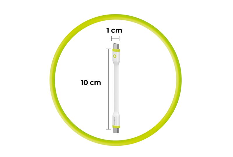 Mobile Origin kompakt USB-C - USB-C kábel - fehér